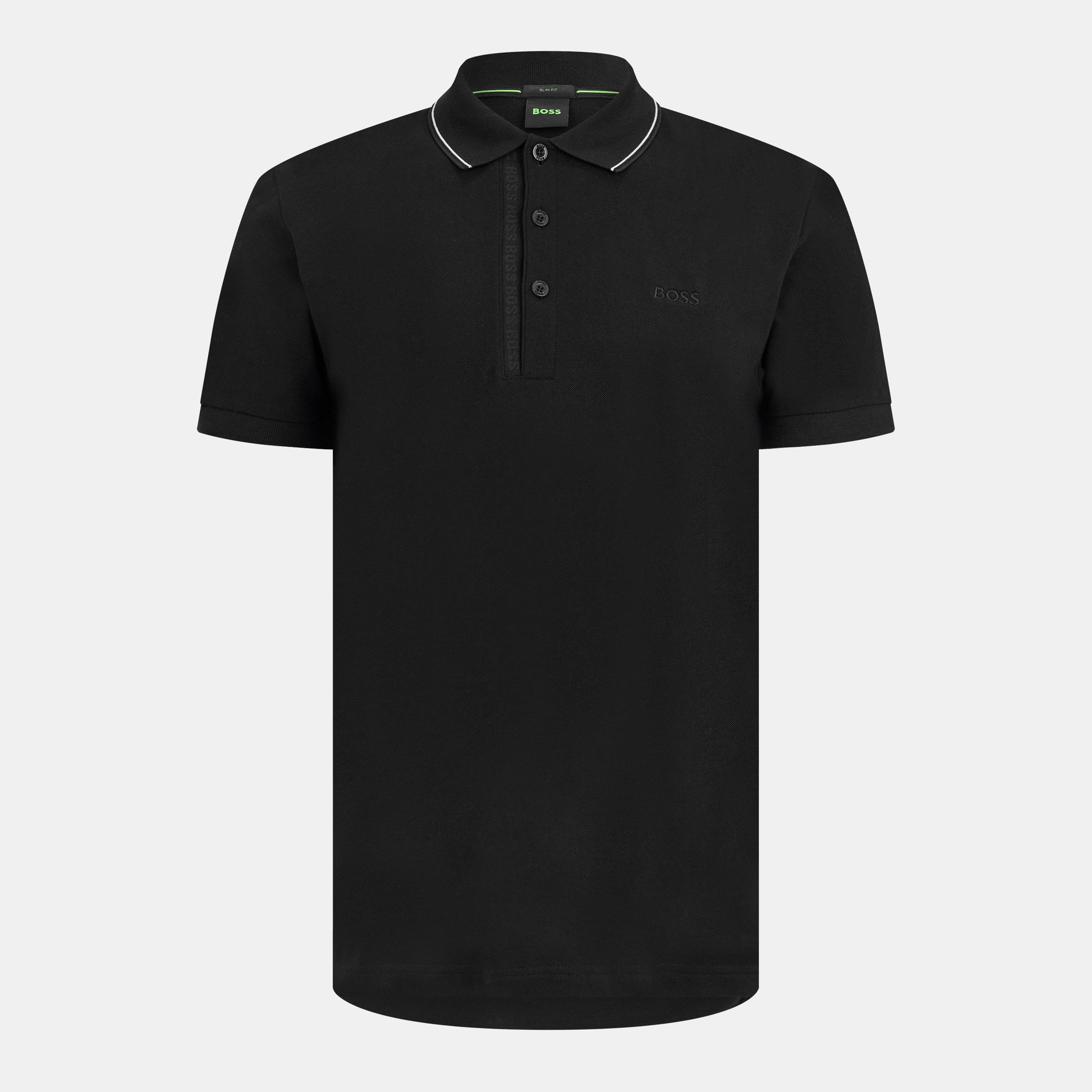 Black 007 - Boss - Men's HBG Paule 4 Polo Shirt, Premium Craftsmanship - 1