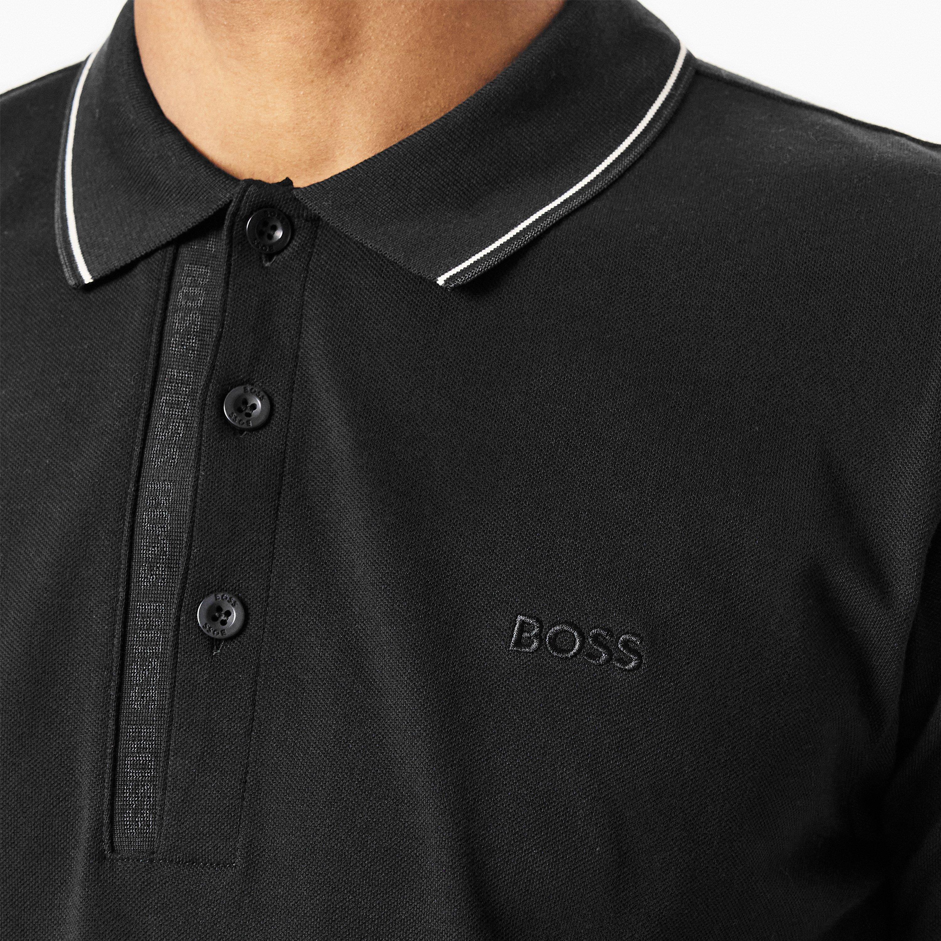 Black 007 - Boss - Men's HBG Paule 4 Polo Shirt, Premium Craftsmanship - 5