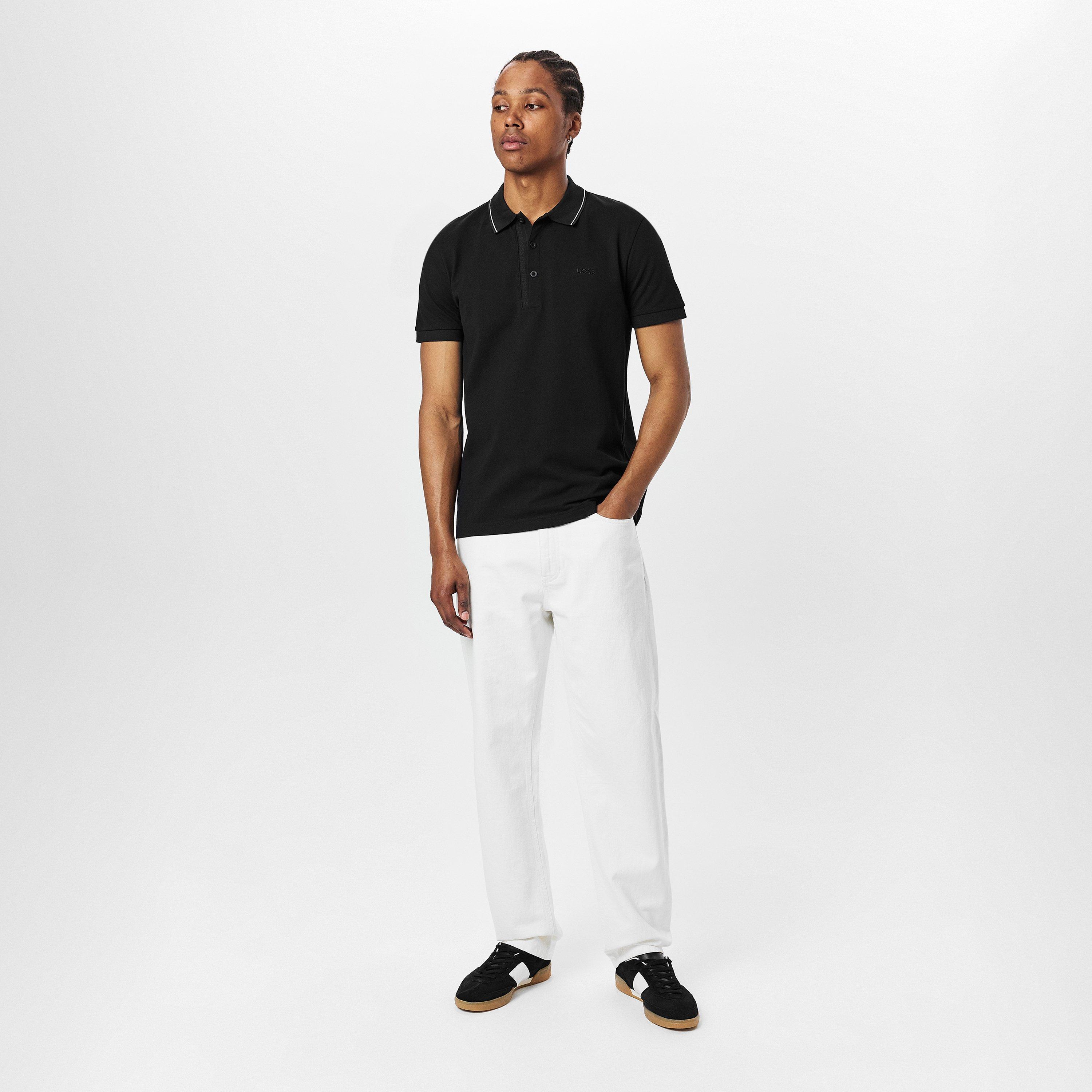 Black 007 - Boss - Men's HBG Paule 4 Polo Shirt, Premium Craftsmanship - 6
