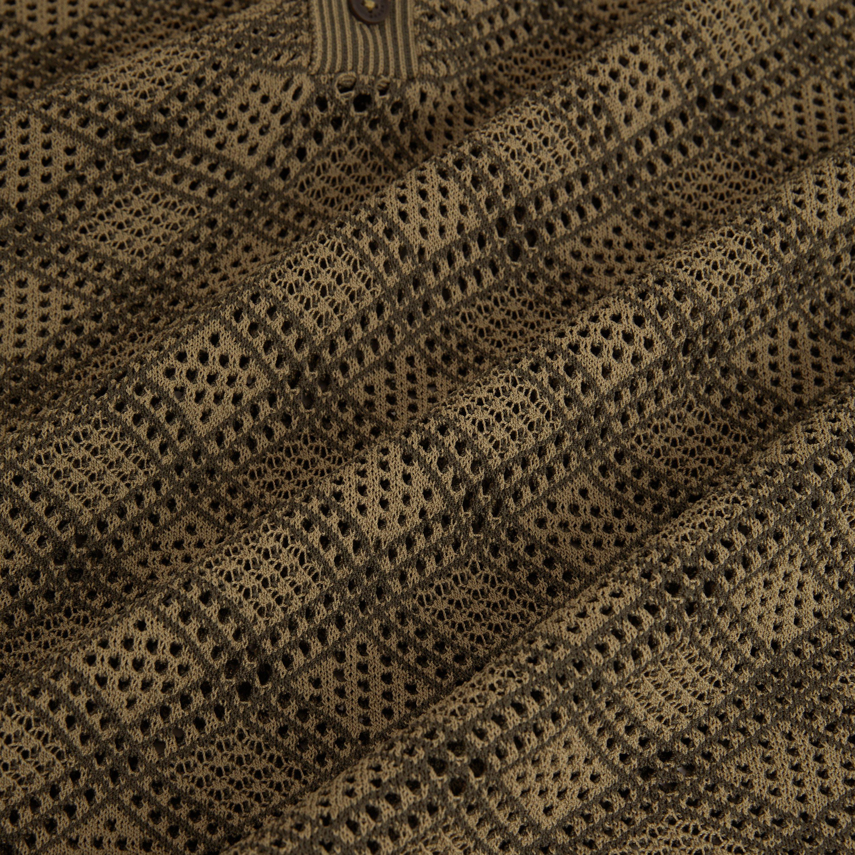 KHAKI - Ted Baker - Men's SS Geo Short Sleeve Polo Shirt - 4