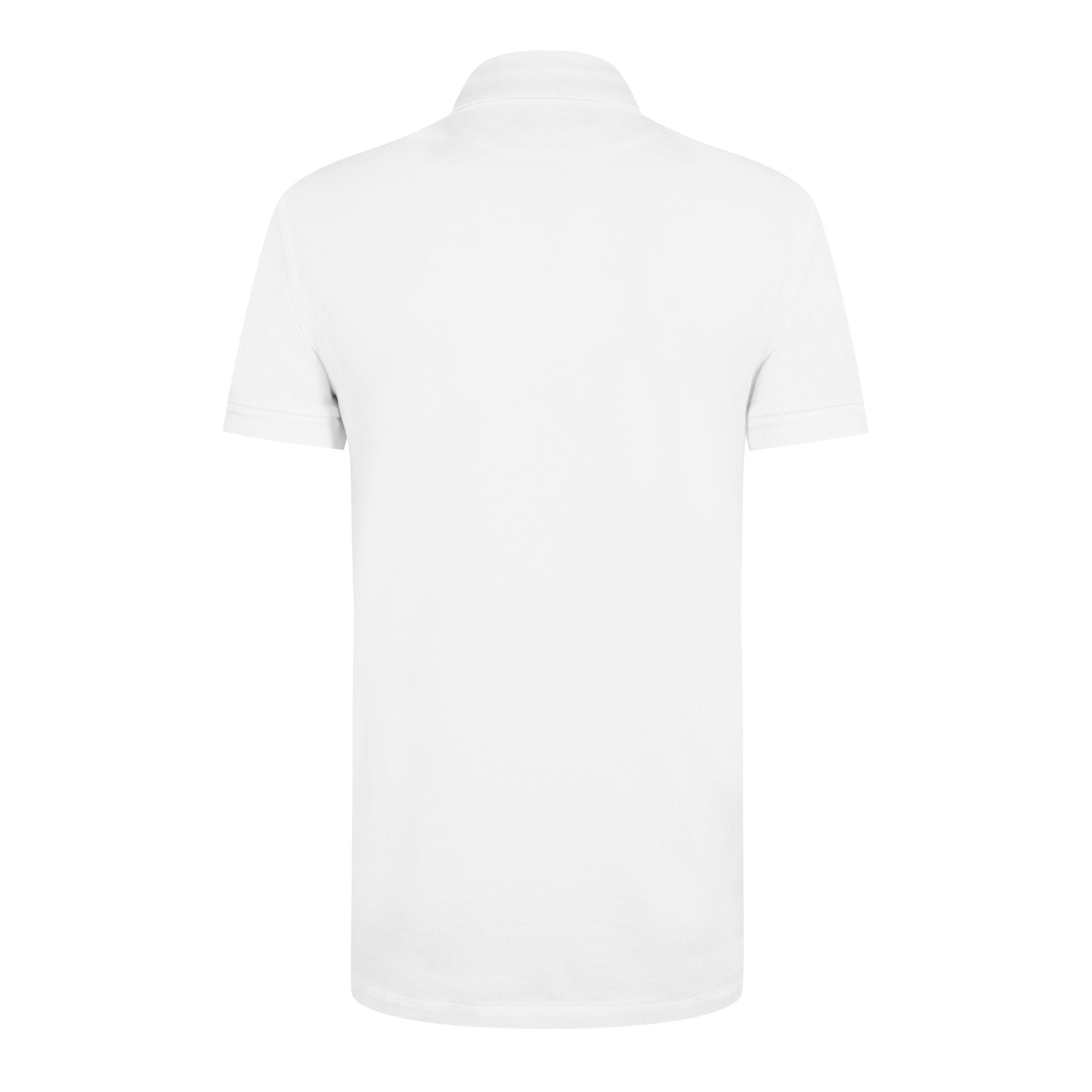 White - Dolce and Gabbana - Men's Plain Piqué Cotton Polo Shirt - 6