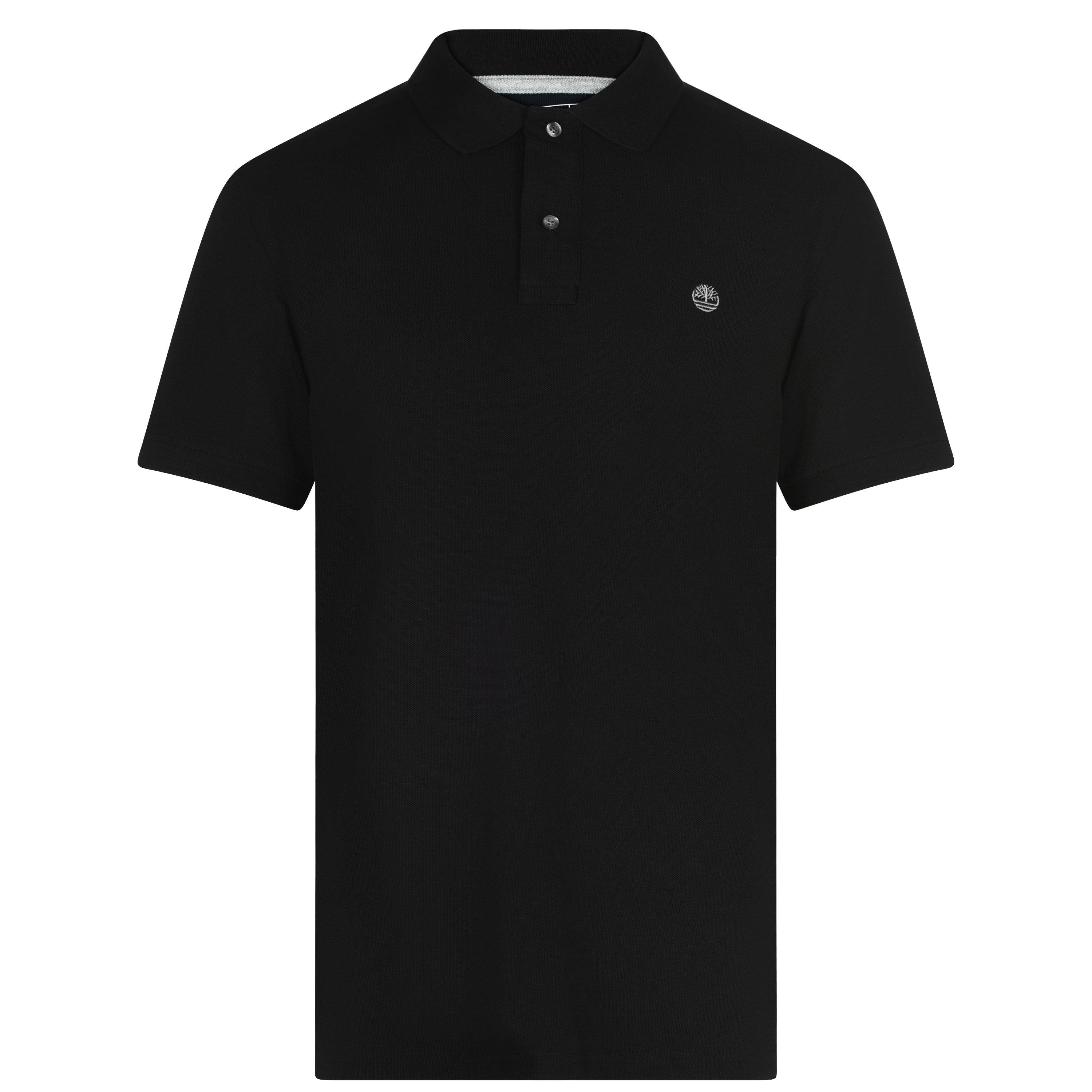 Timberland Men's Miller Short Sleeve Polo Shirt - Black - M