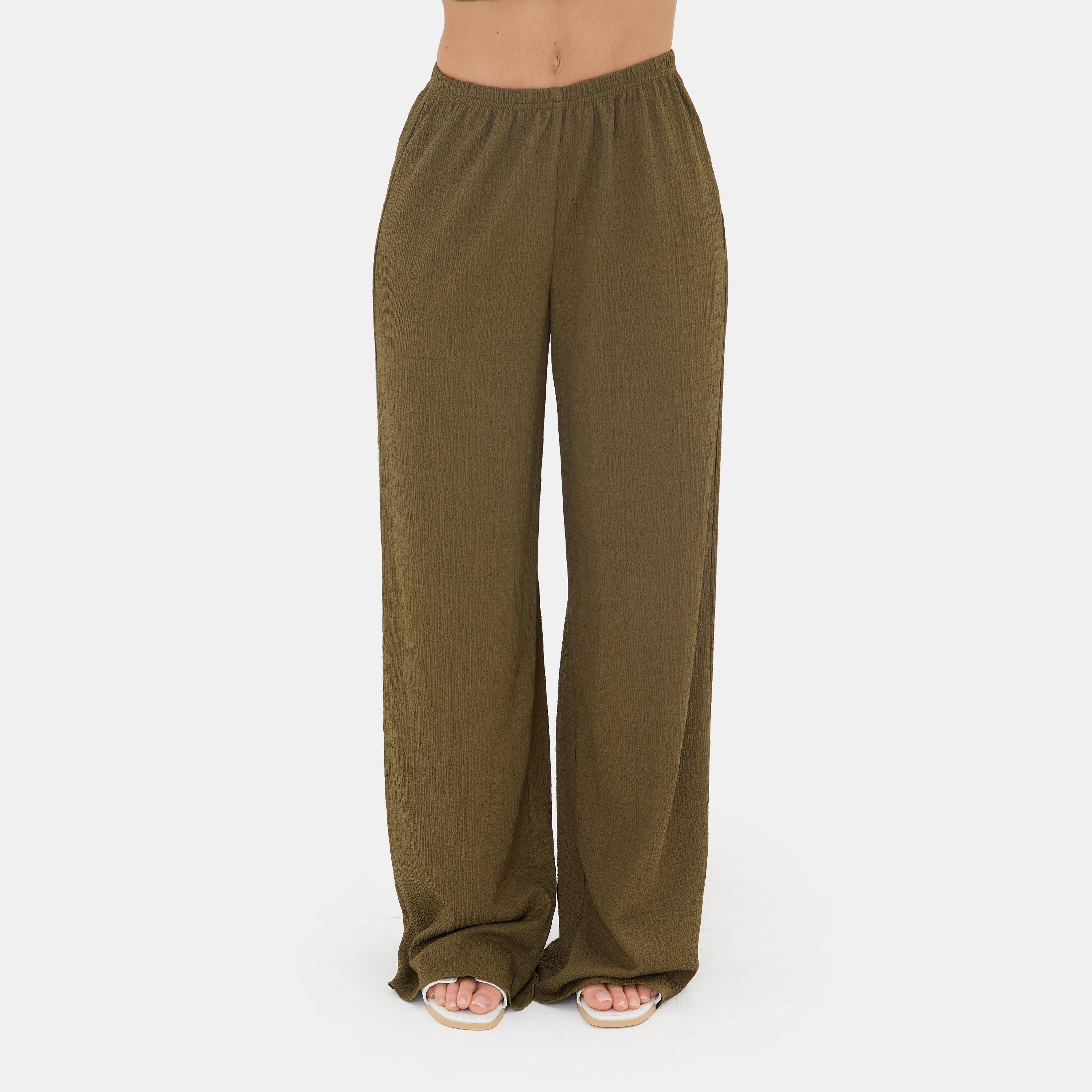 Khaki - I Saw It First - Textured Wide Leg - 2