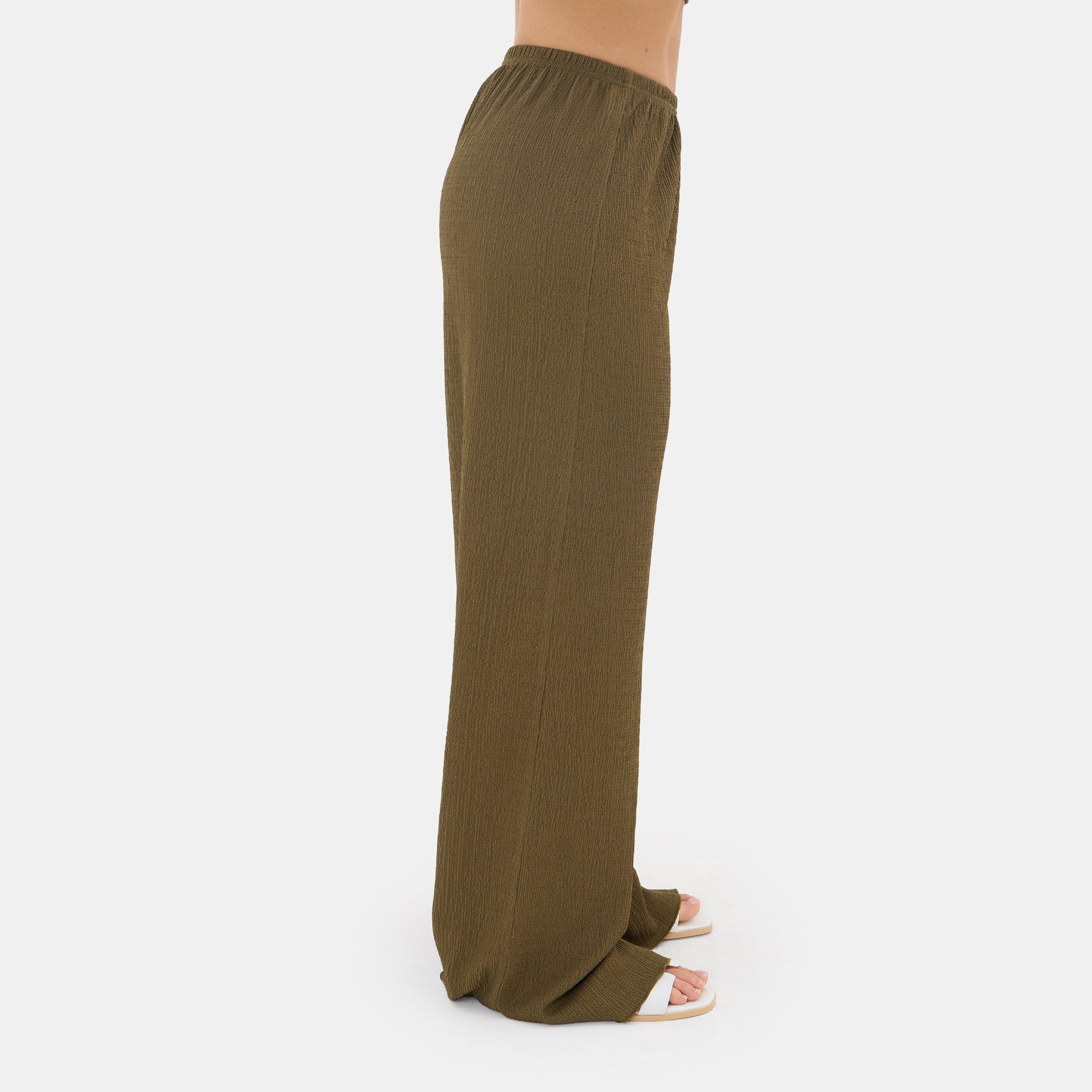 Khaki - I Saw It First - Textured Wide Leg - 3