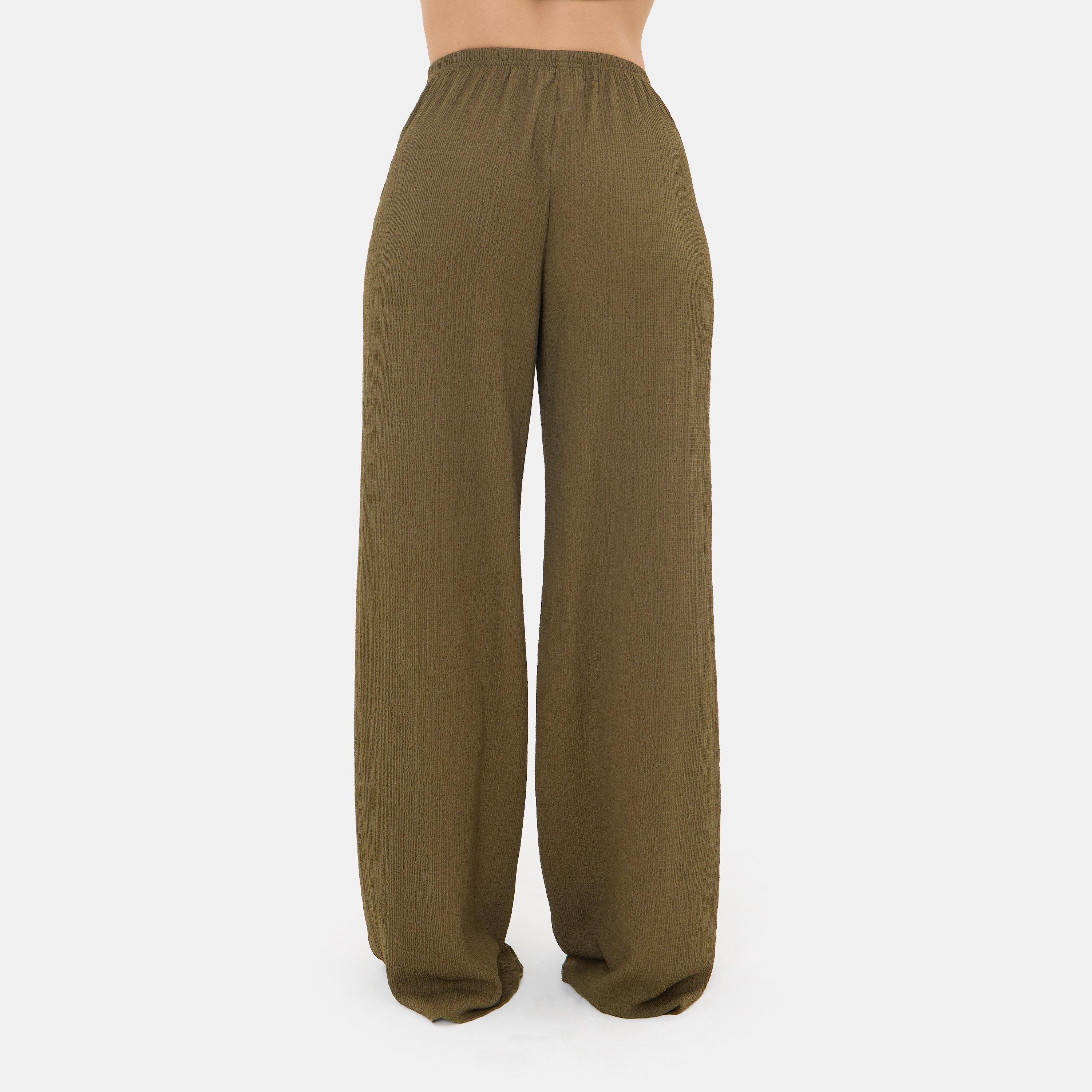 Khaki - I Saw It First - Textured Wide Leg - 4