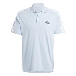 adidas Essentials Mens Cotton 3 Stripes Polo Shirt