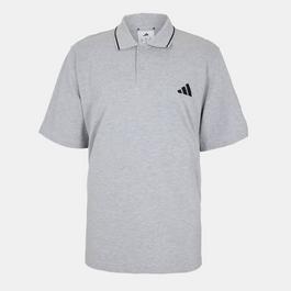 adidas Essentials Mens Cotton 3-Stripes Polo Shirt