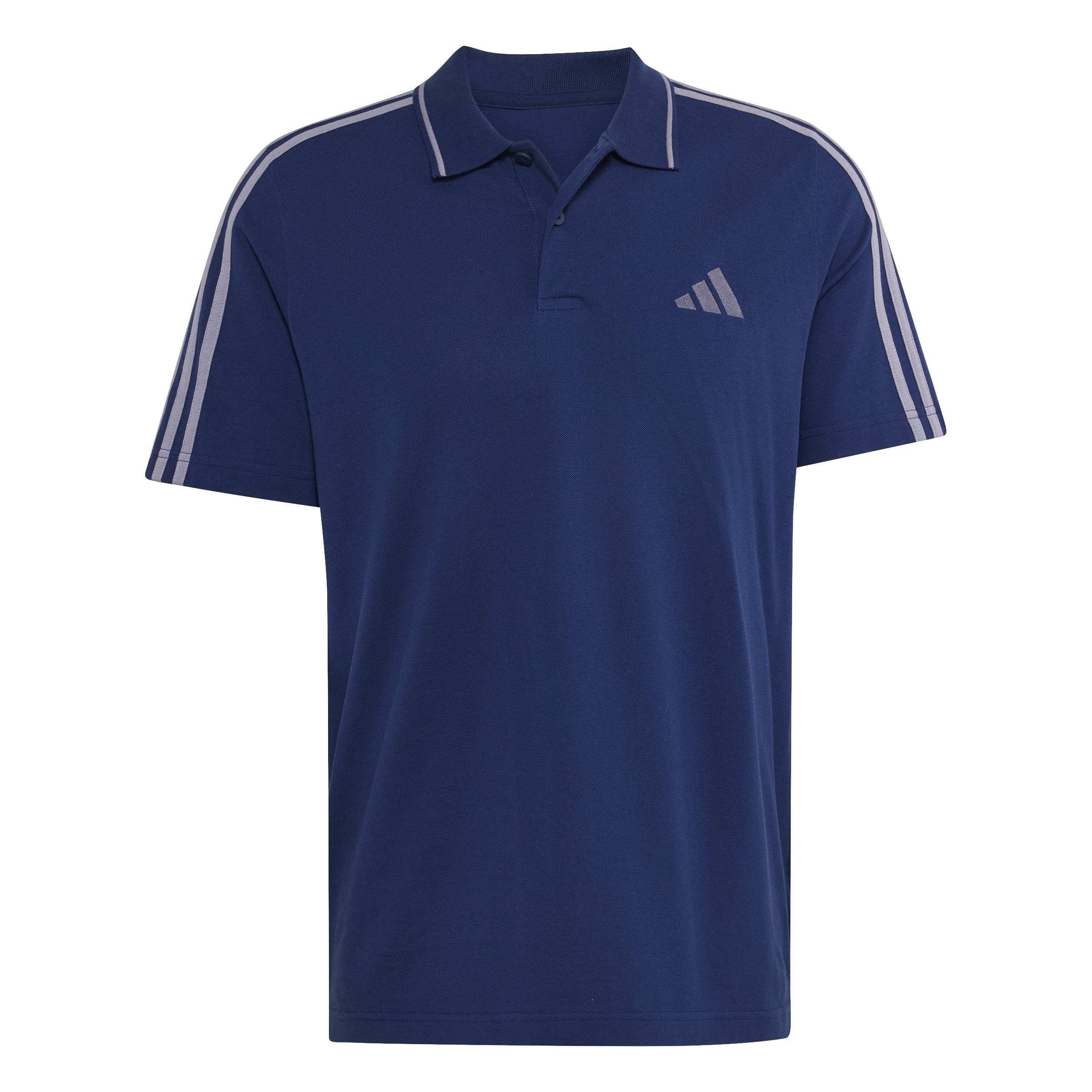 Essentials Mens Cotton 3-Stripes Polo Shirt