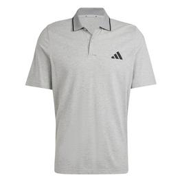 adidas Essentials Mens Cotton 3-Stripes Polo Shirt
