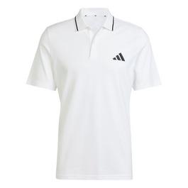 adidas Mens Cotton 3 Stripes Polo Shirt