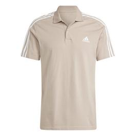 adidas Essentials Mens Cotton 3 Stripes Polo Shirt