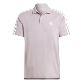 adidas Mens Cotton 3 Stripes Polo Shirt