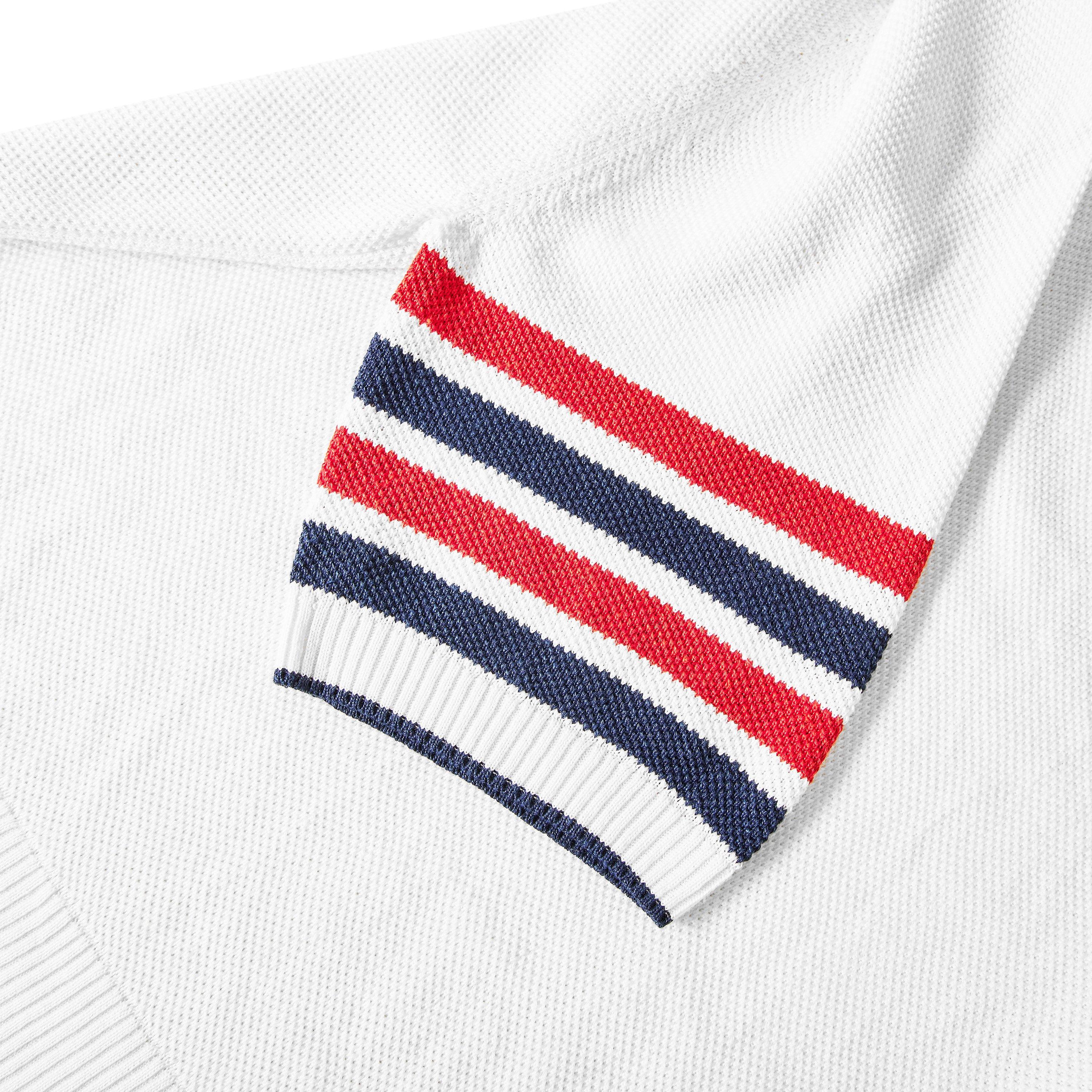 White - Thom Browne - TB CrossOver SS Polo Sn63 - 3