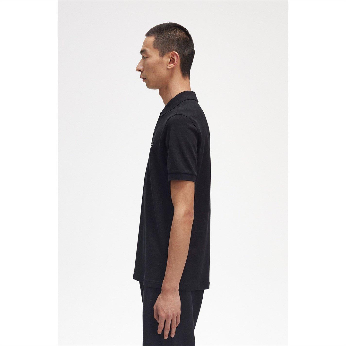 Black/Chrome906 - Fred Perry - Plain Polo Shirt - 5
