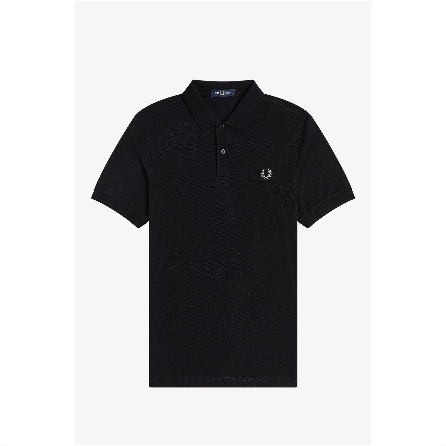 Black/Chrome906 - Fred Perry - Plain Polo Shirt - 7