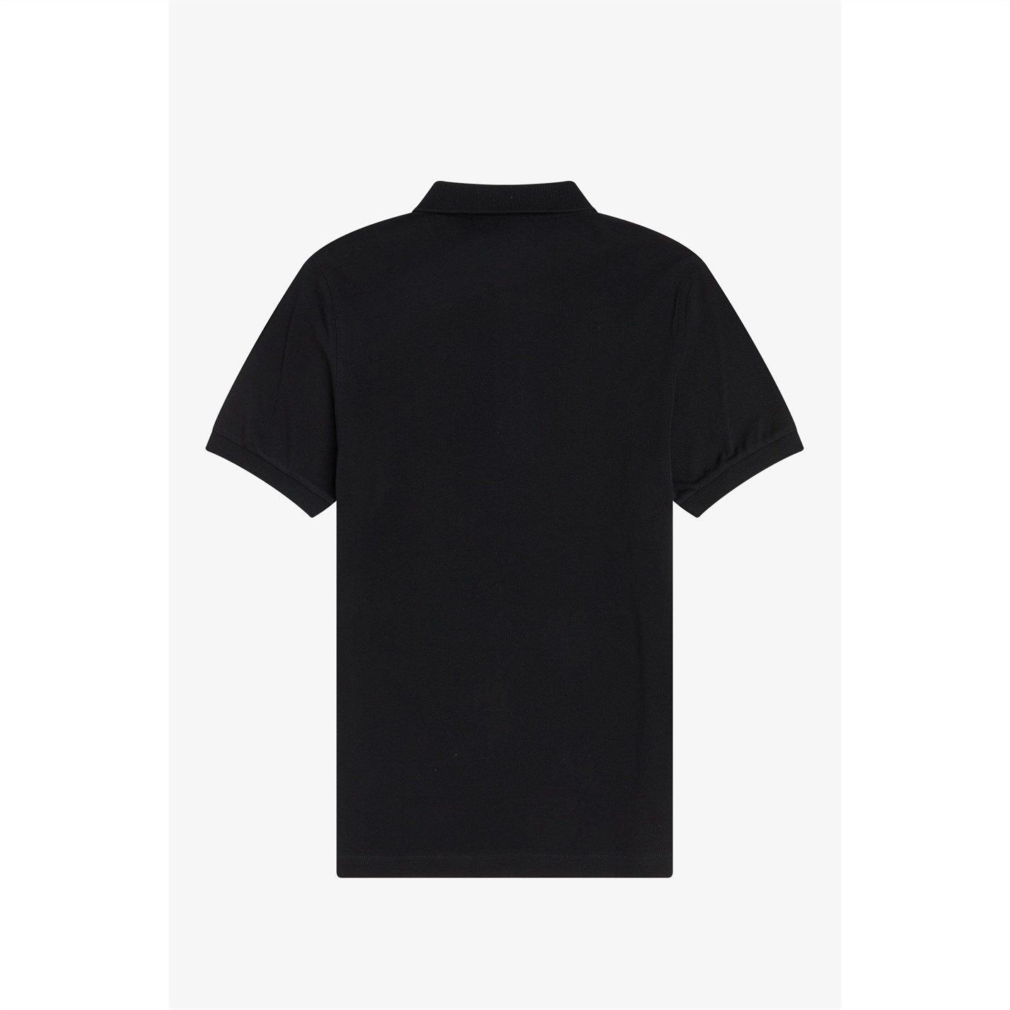 Black/Chrome906 - Fred Perry - Plain Polo Shirt - 8