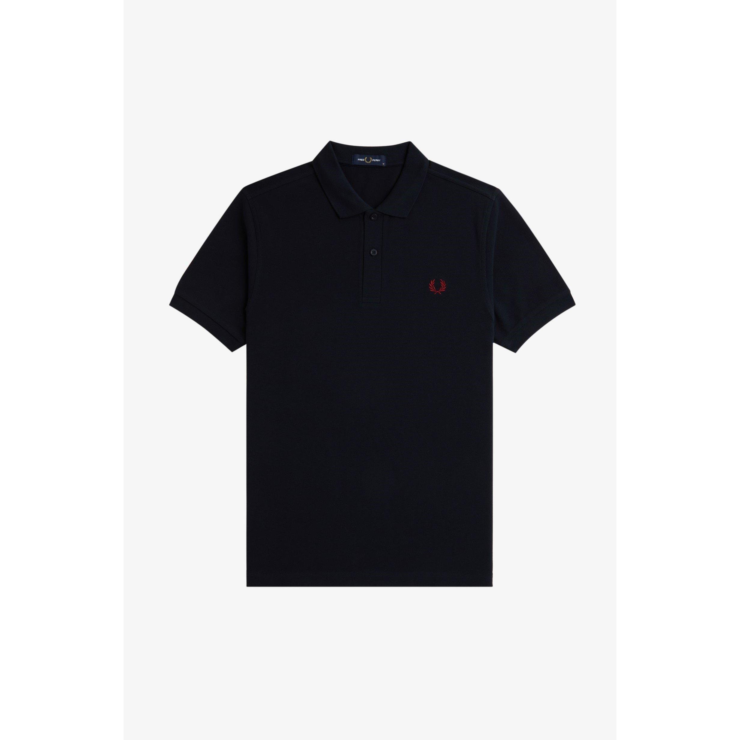 Fred Perry Plain Polo Shirt - Navy V73 - XL