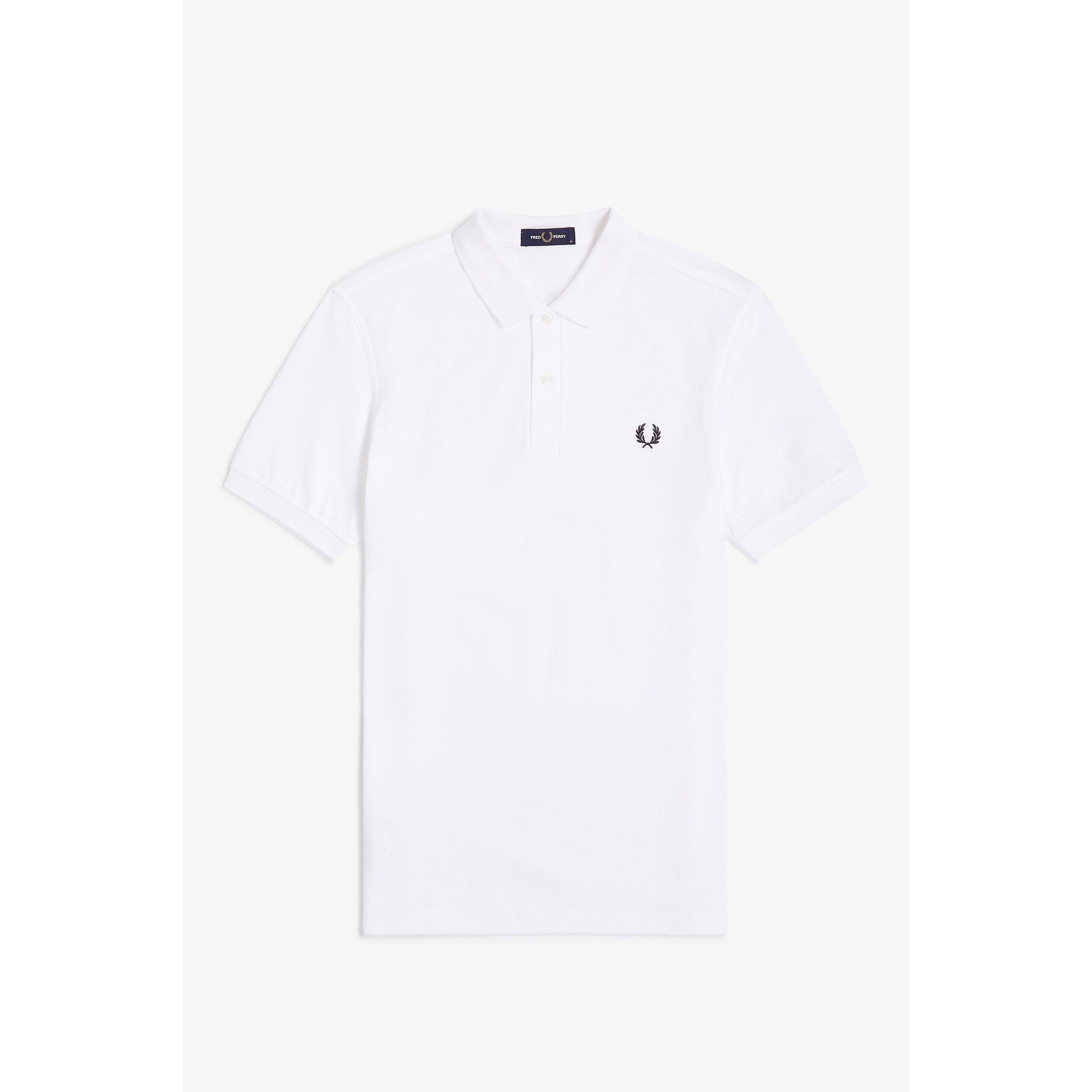 White 100 - Fred Perry - Plain Polo Shirt - 1