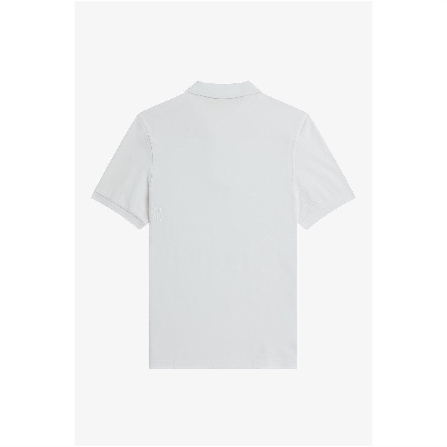 White 100 - Fred Perry - Plain Polo Shirt - 2