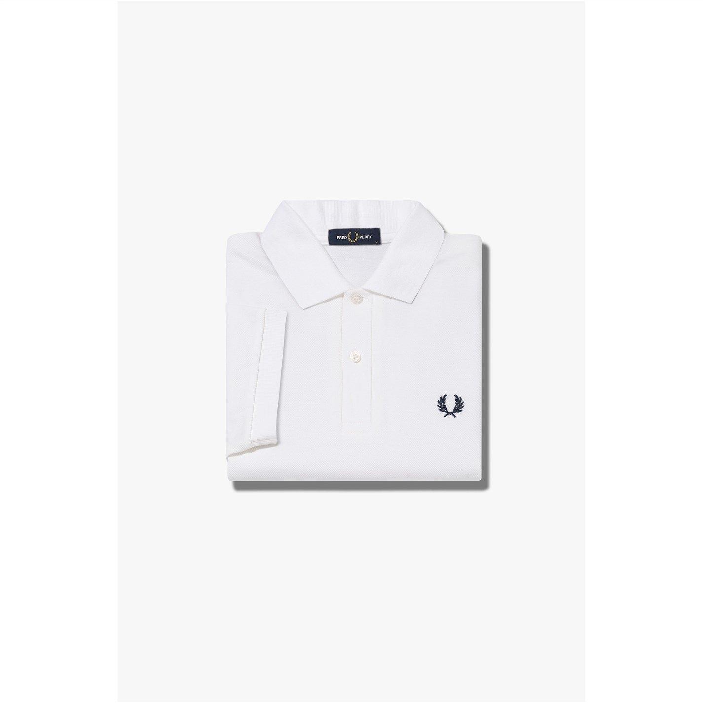 White 100 - Fred Perry - Plain Polo Shirt - 5