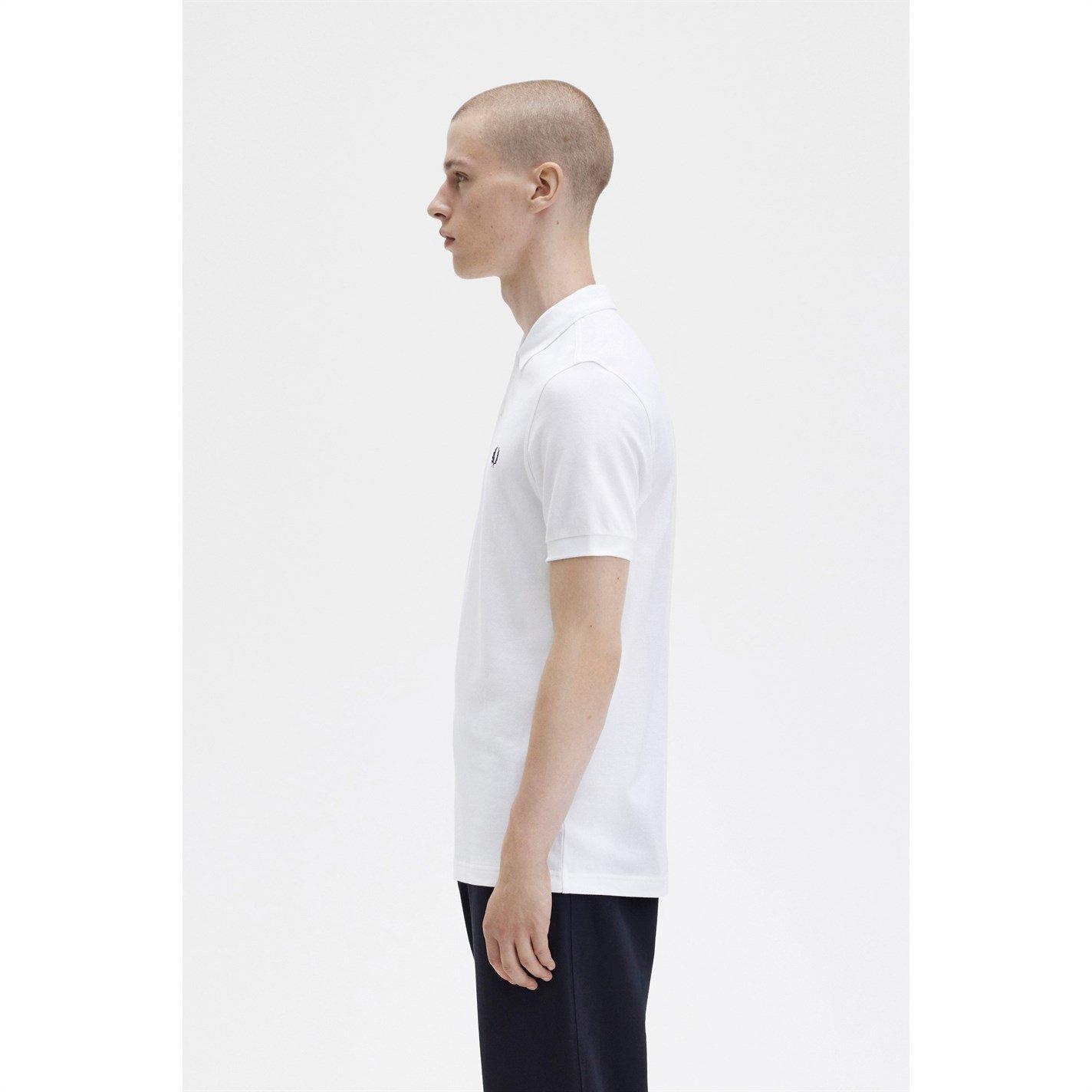 White 100 - Fred Perry - Plain Polo Shirt - 8
