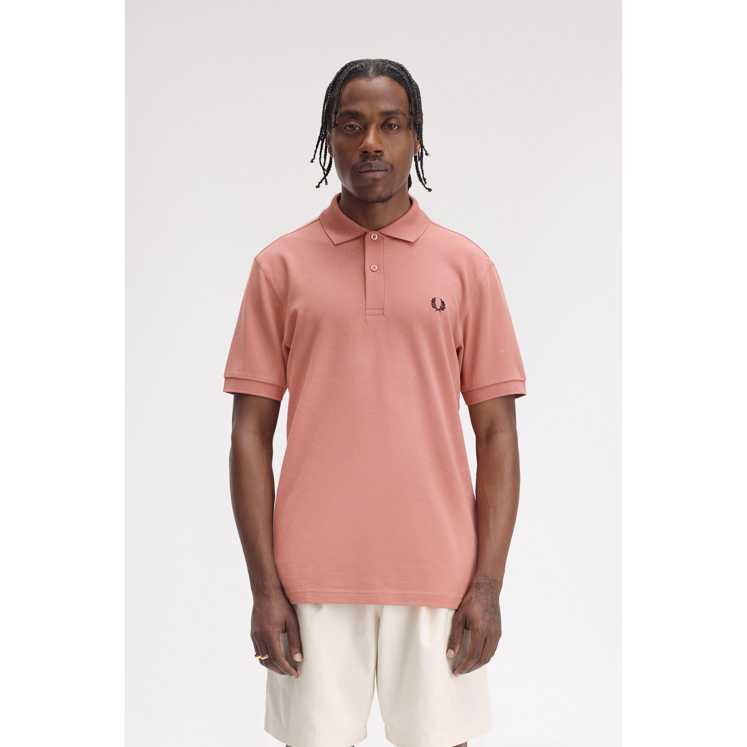 Putty Pink Y71 - Fred Perry - Plain Polo Shirt - 2