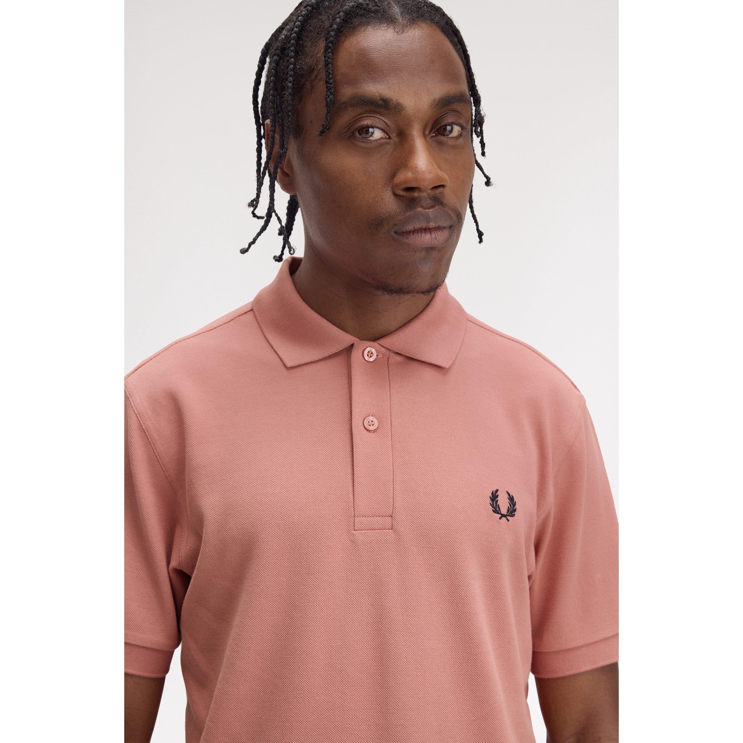 Putty Pink Y71 - Fred Perry - Plain Polo Shirt - 3