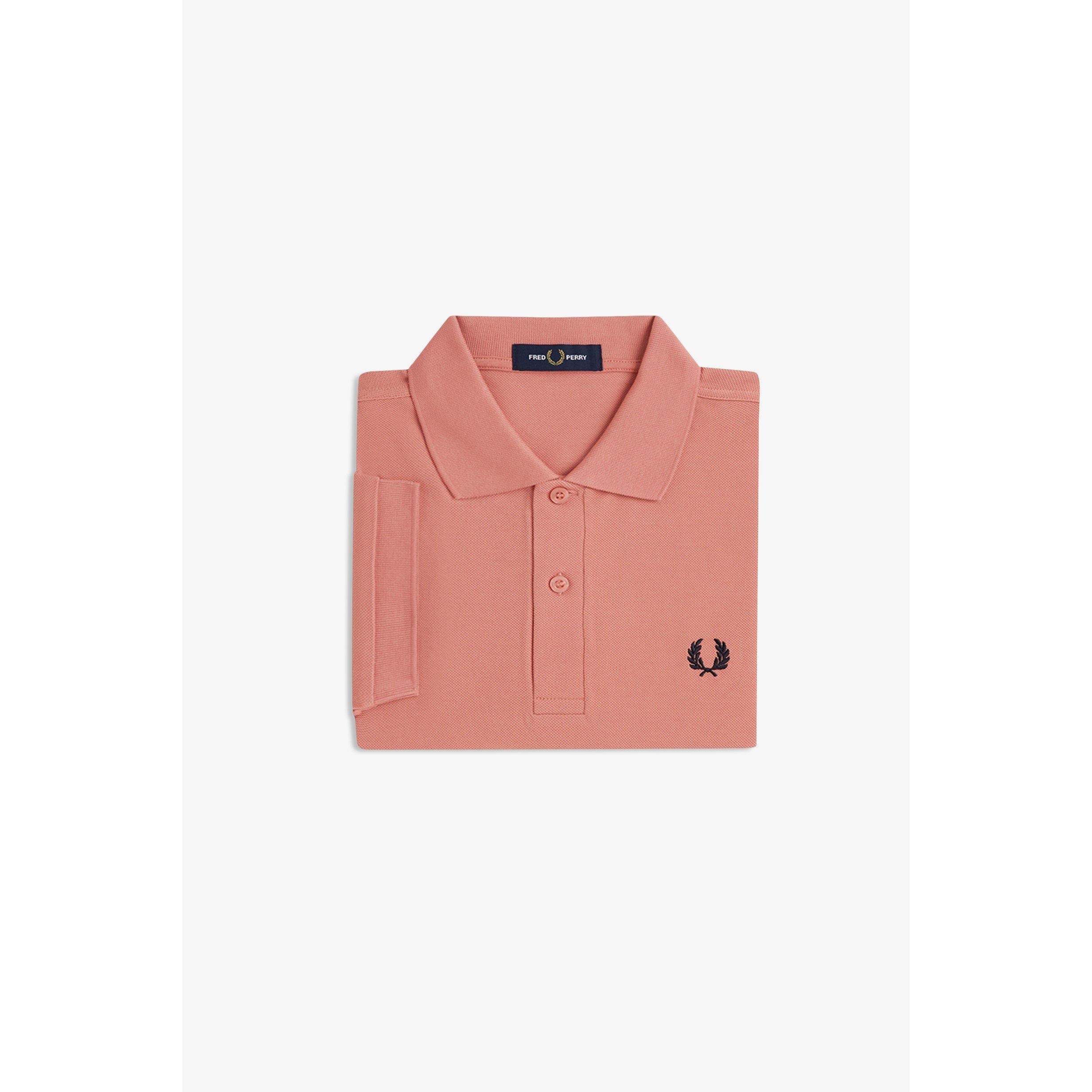 Putty Pink Y71 - Fred Perry - Plain Polo Shirt - 4