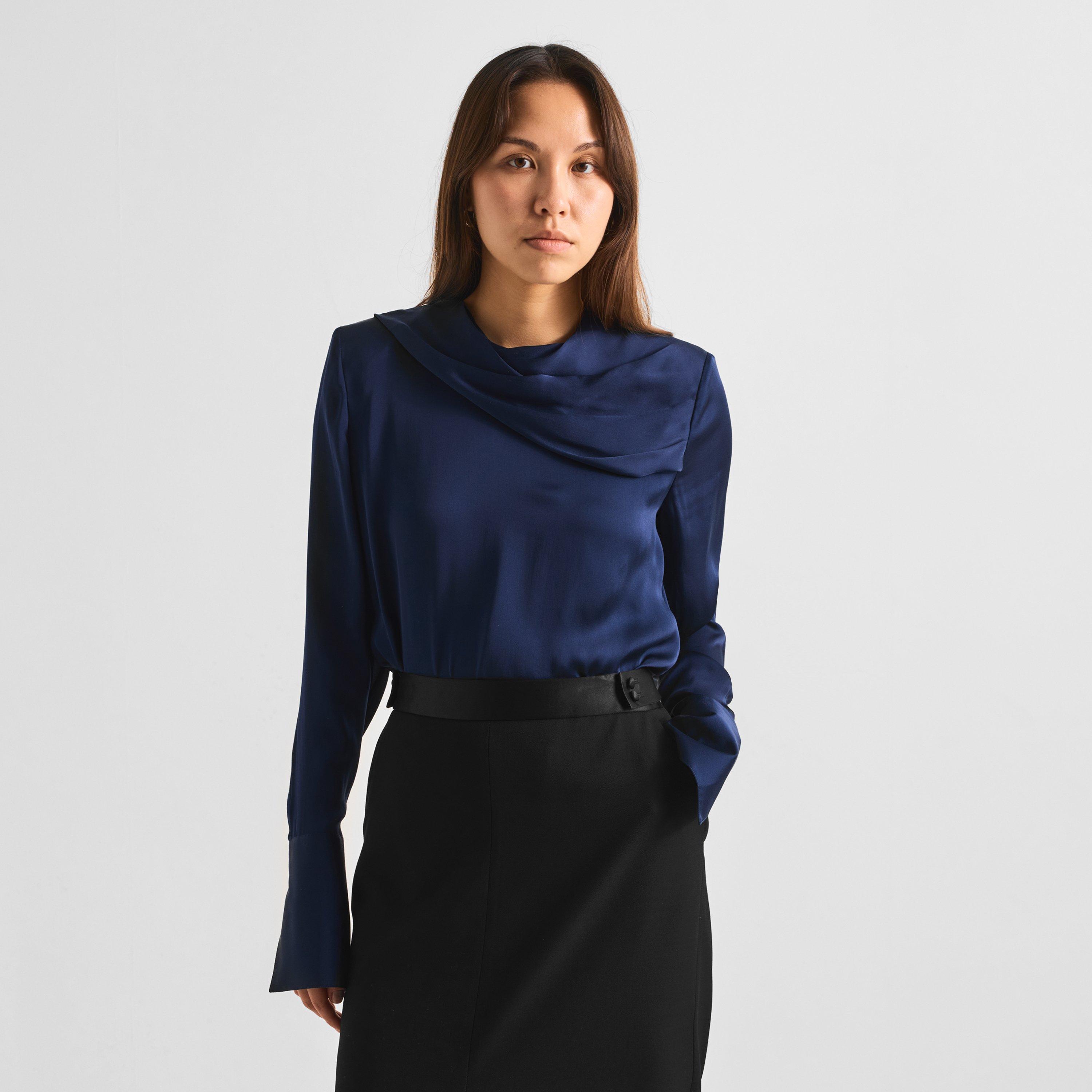 Purple - Tom Ford - Women's Silk Long-Sleeve Blouse - 3