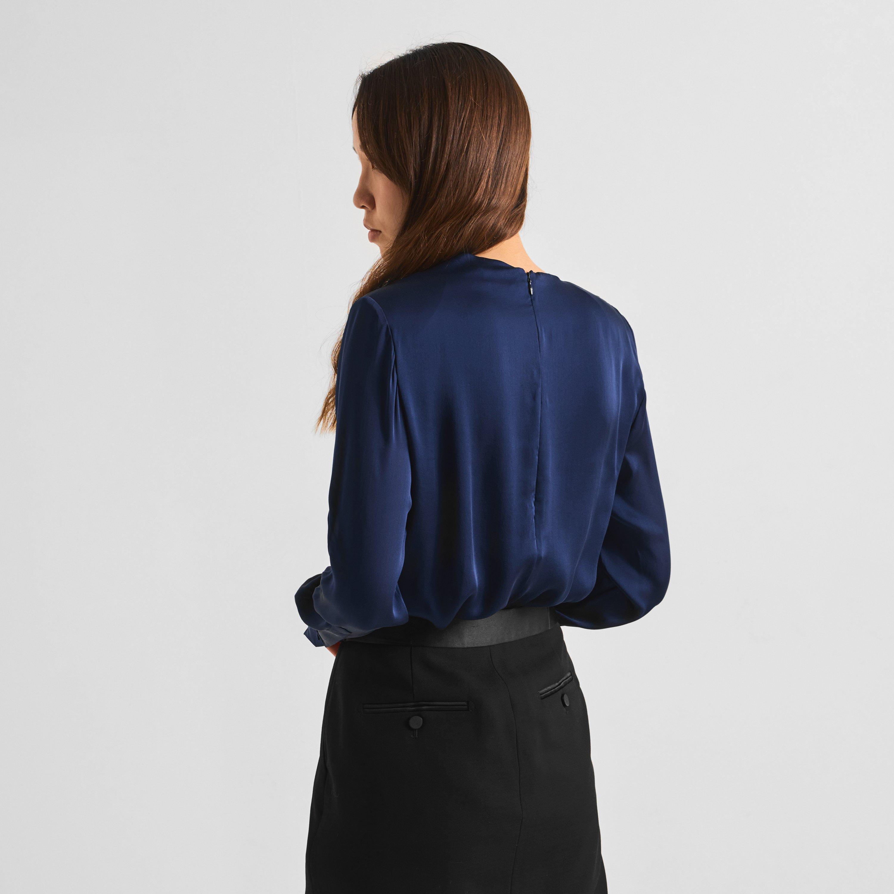 Purple - Tom Ford - Women's Silk Long-Sleeve Blouse - 4