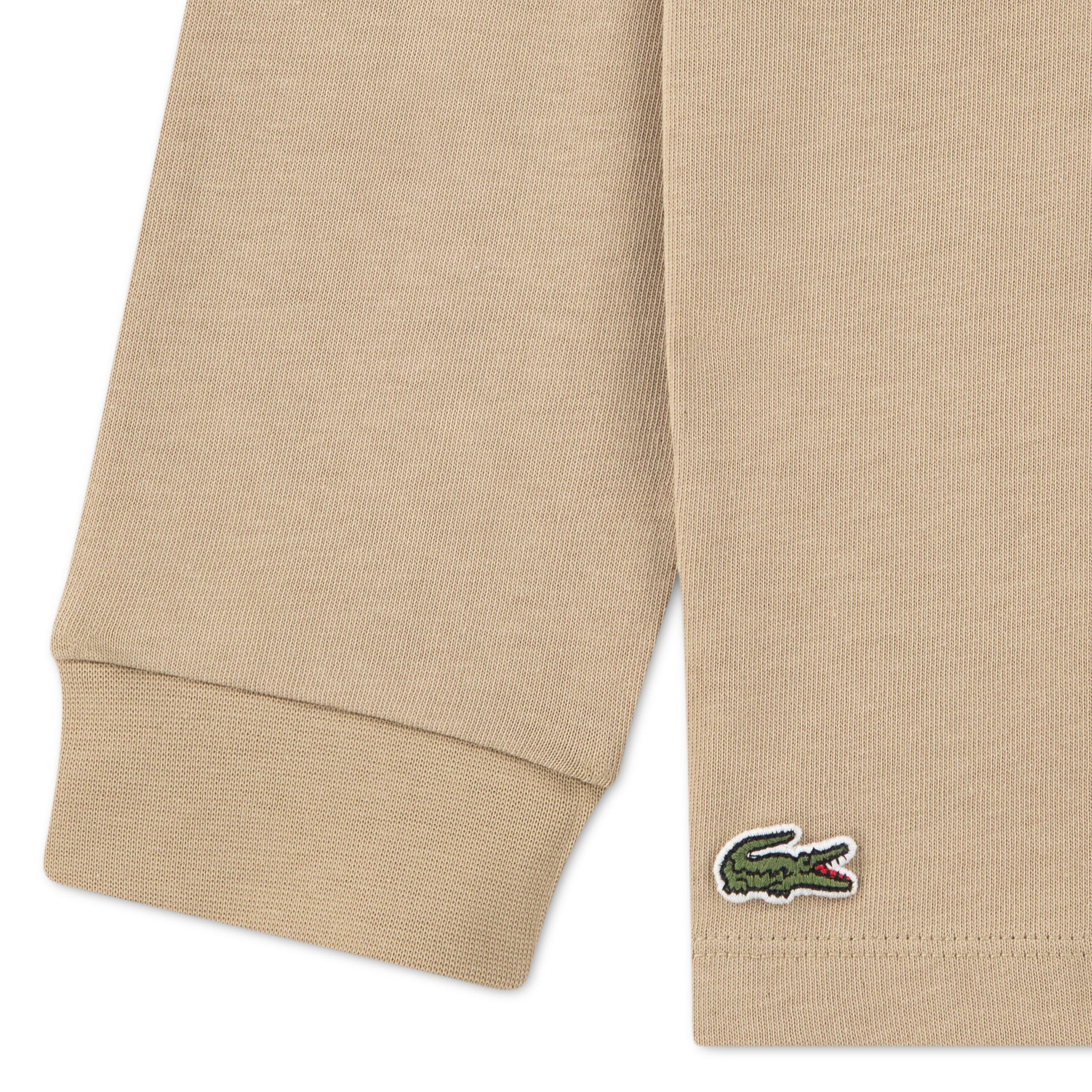 Beige - Lacoste - Kids' Stripe Cotton Long-Sleeve Rugby Polo - 4
