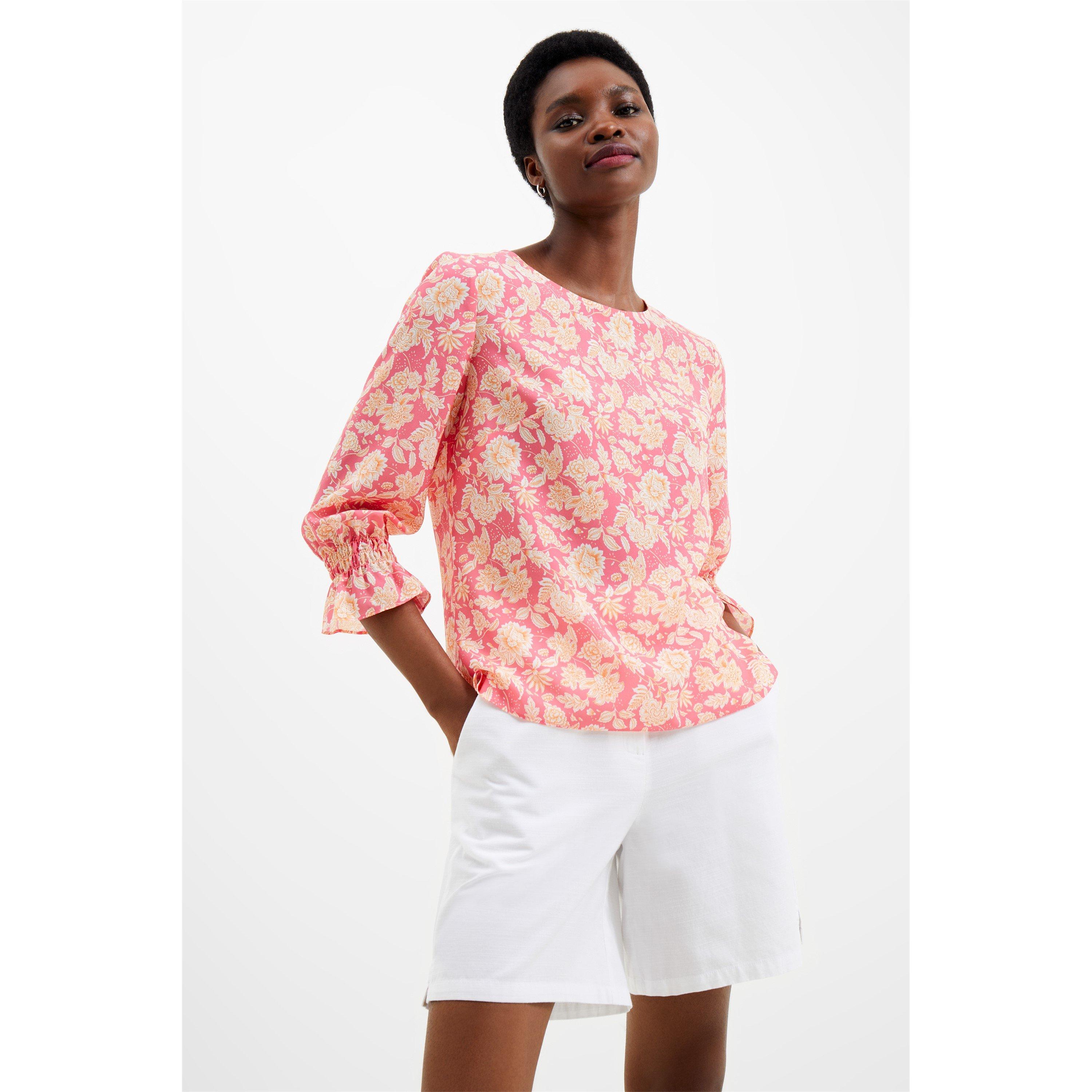 60-Camellia Ros - French Connection - Women's Cosette Long-Sleeve Blouse - 3