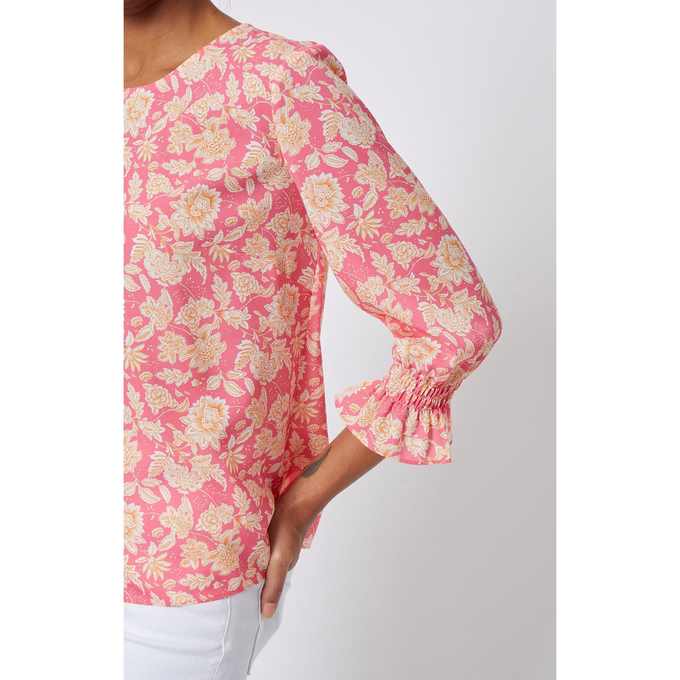 60-Camellia Ros - French Connection - Women's Cosette Long-Sleeve Blouse - 4