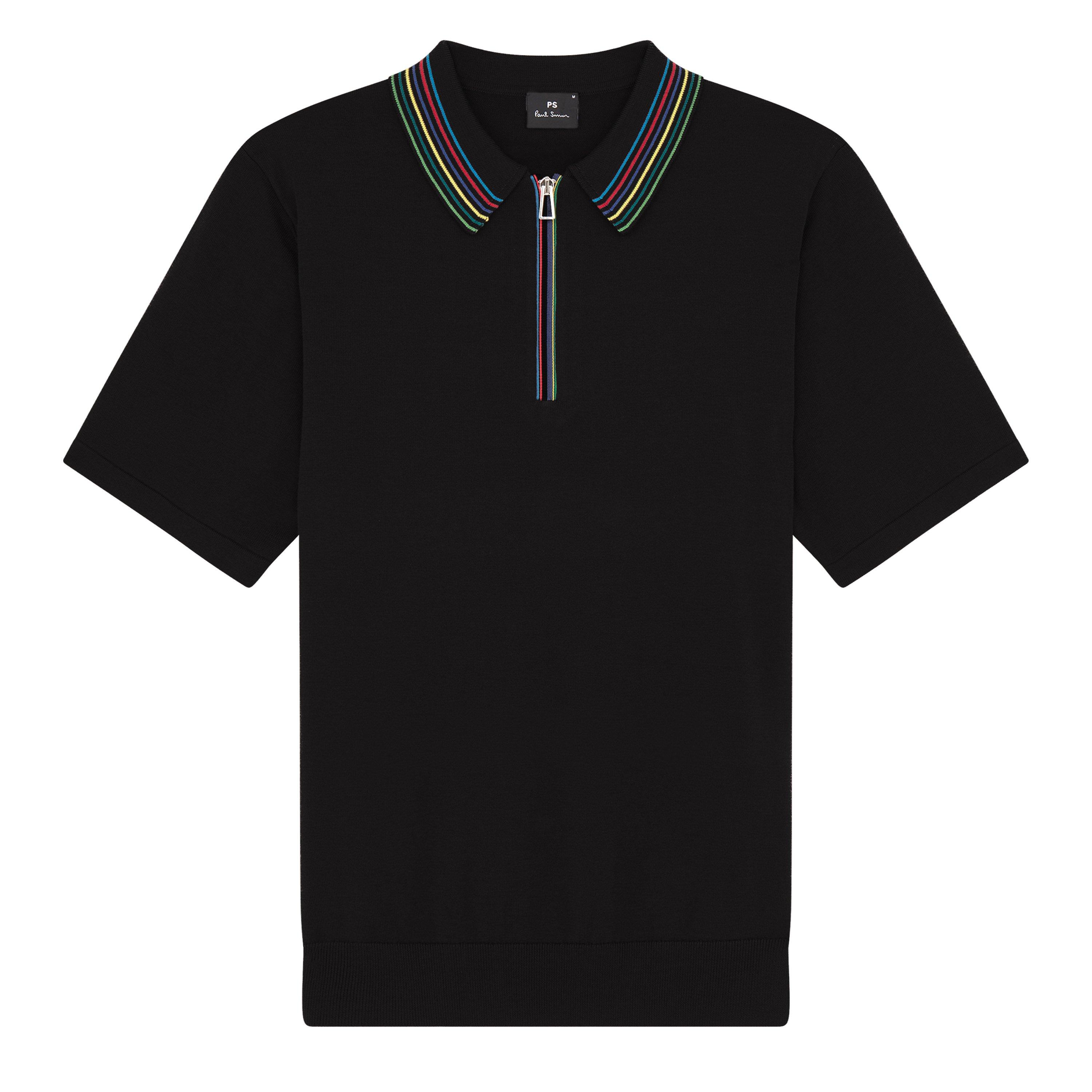 Tシャツ・カットソー Paul Smith FW25 ZIP POLO. (M1R 487Y L00089 28B) PS PAUL SMITH HALF ZIP POLO - WHITE