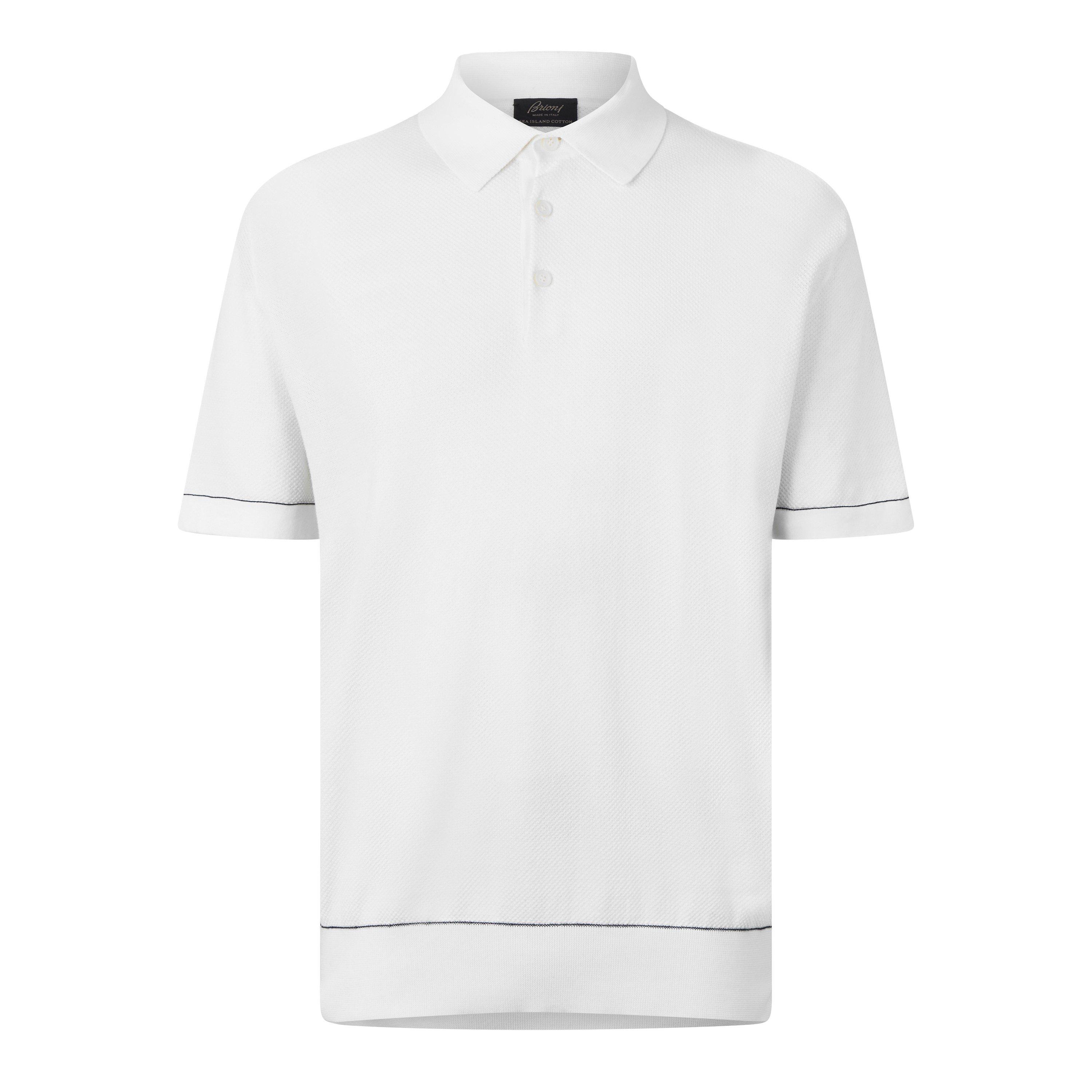 White/Midnight - Brioni - Brioni Texture SS Po Sn64 - 1