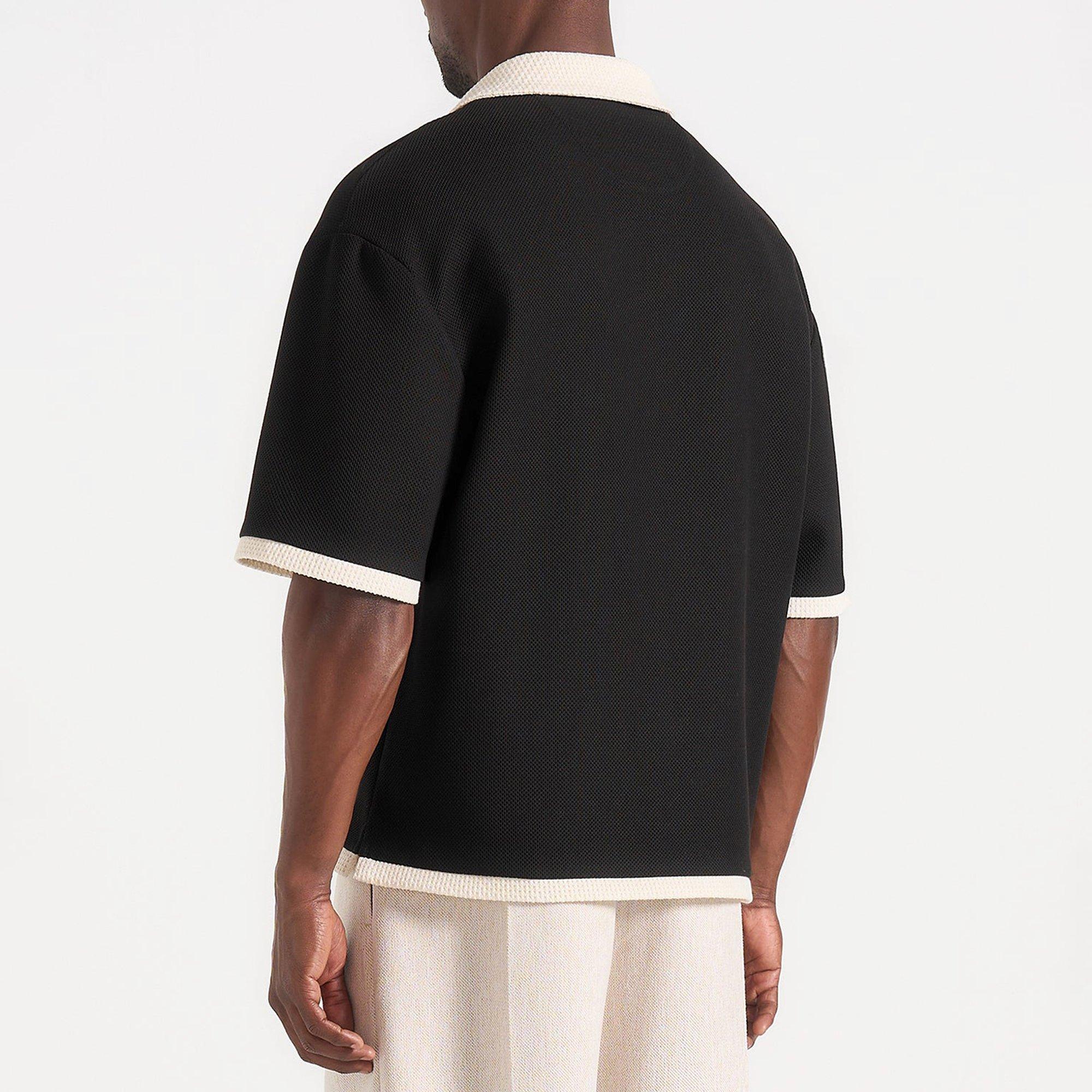 Black - Maniere De Voir - Maniere Crochet Polo Sn63 - 2