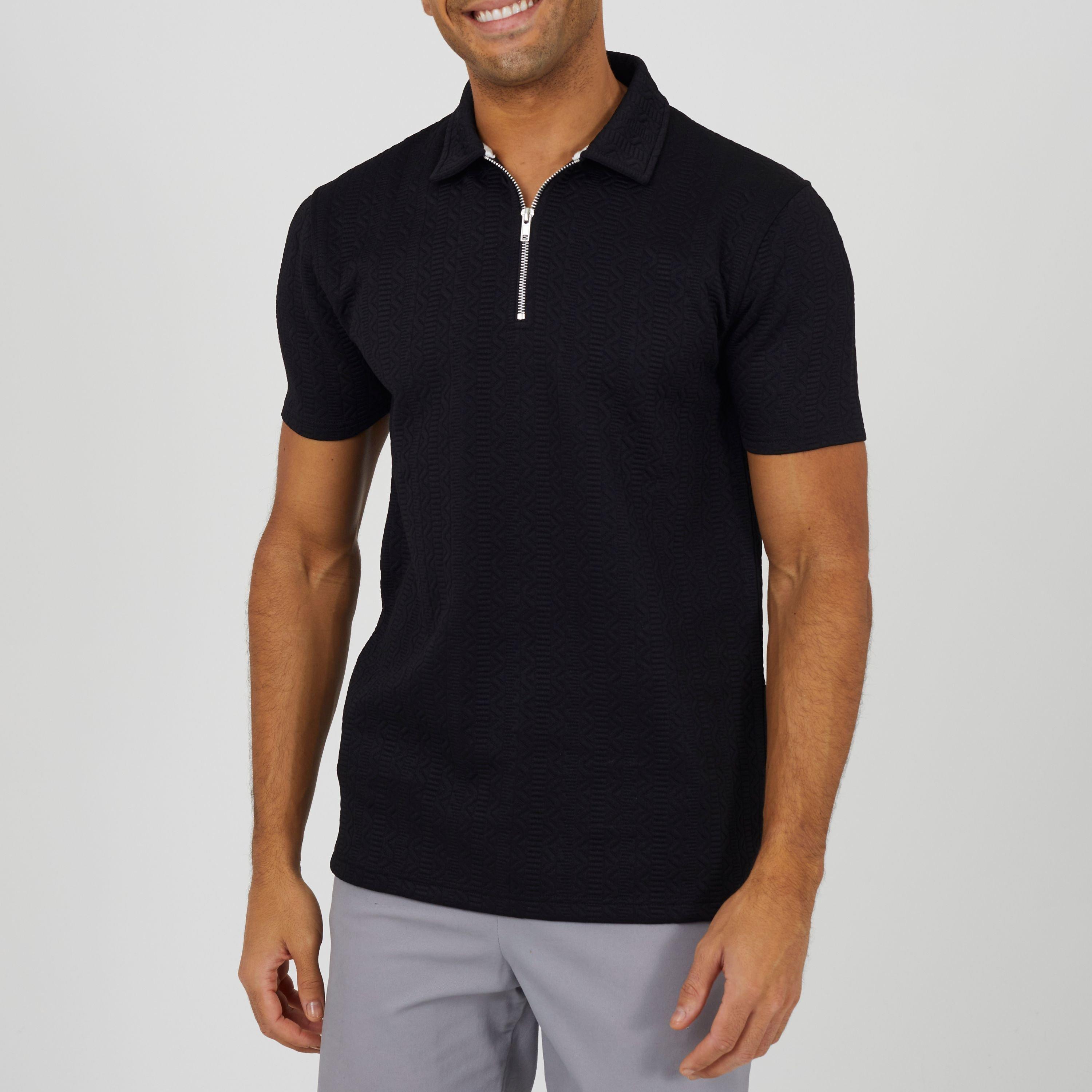 Jet Black - Brave Soul - Men's Short Sleeve Polo Shirt - 1