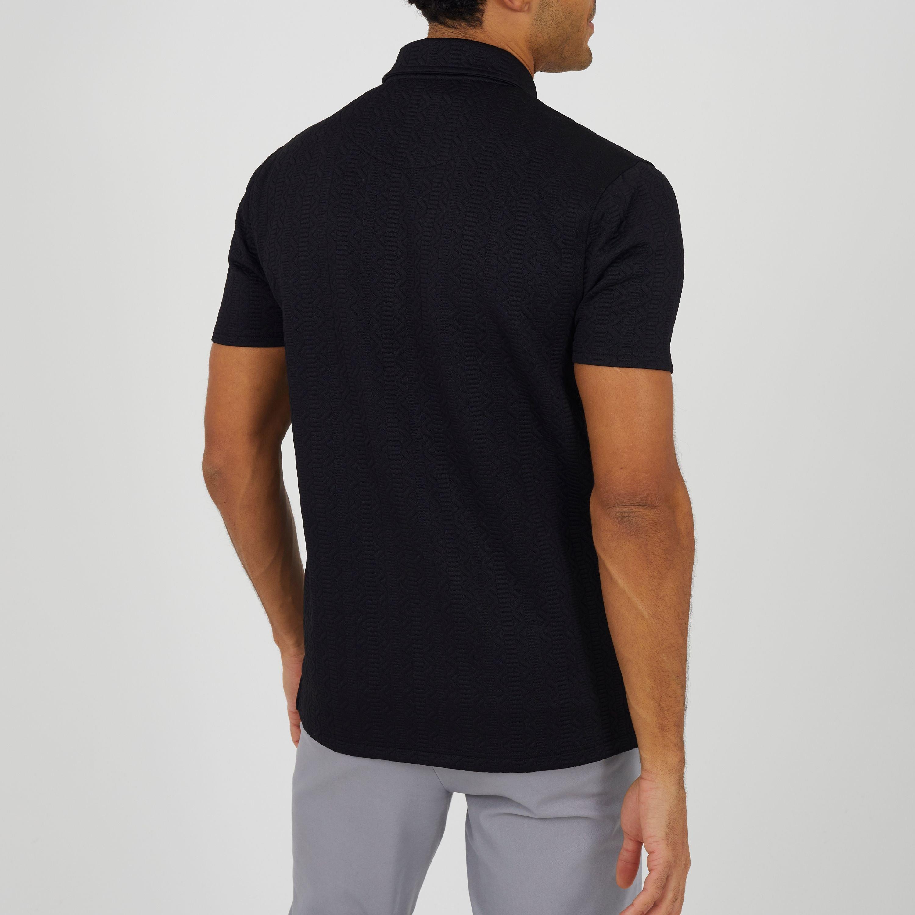 Jet Black - Brave Soul - Men's Short Sleeve Polo Shirt - 2