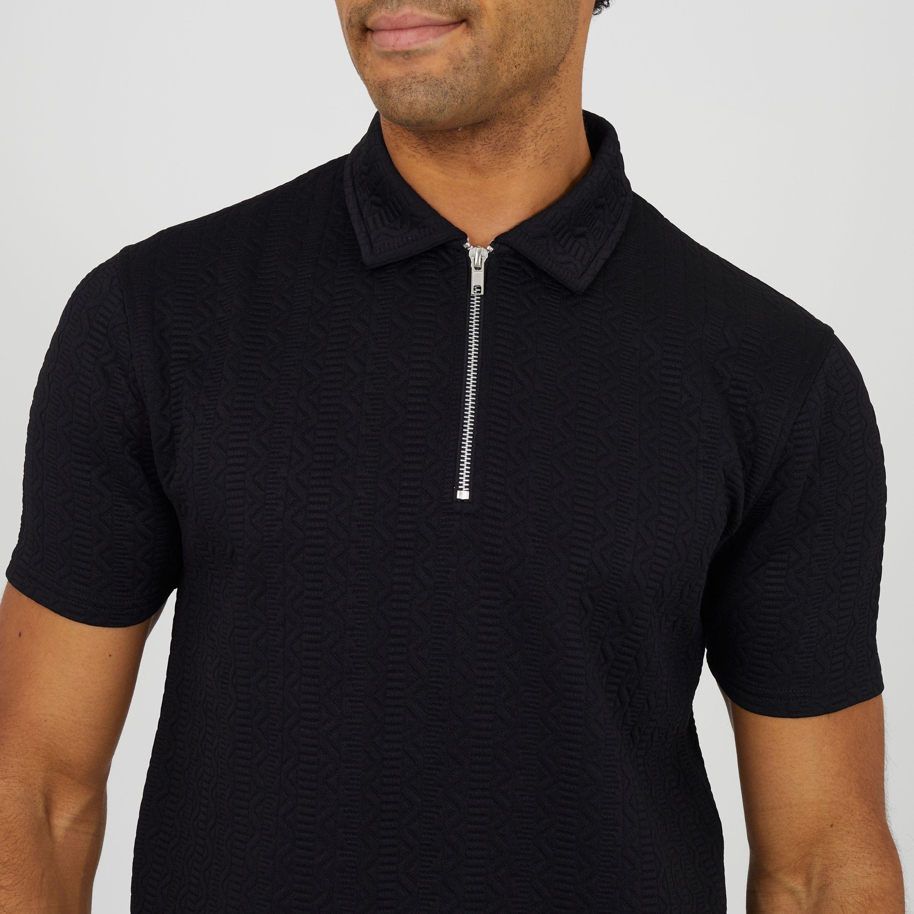 Jet Black - Brave Soul - Men's Short Sleeve Polo Shirt - 3