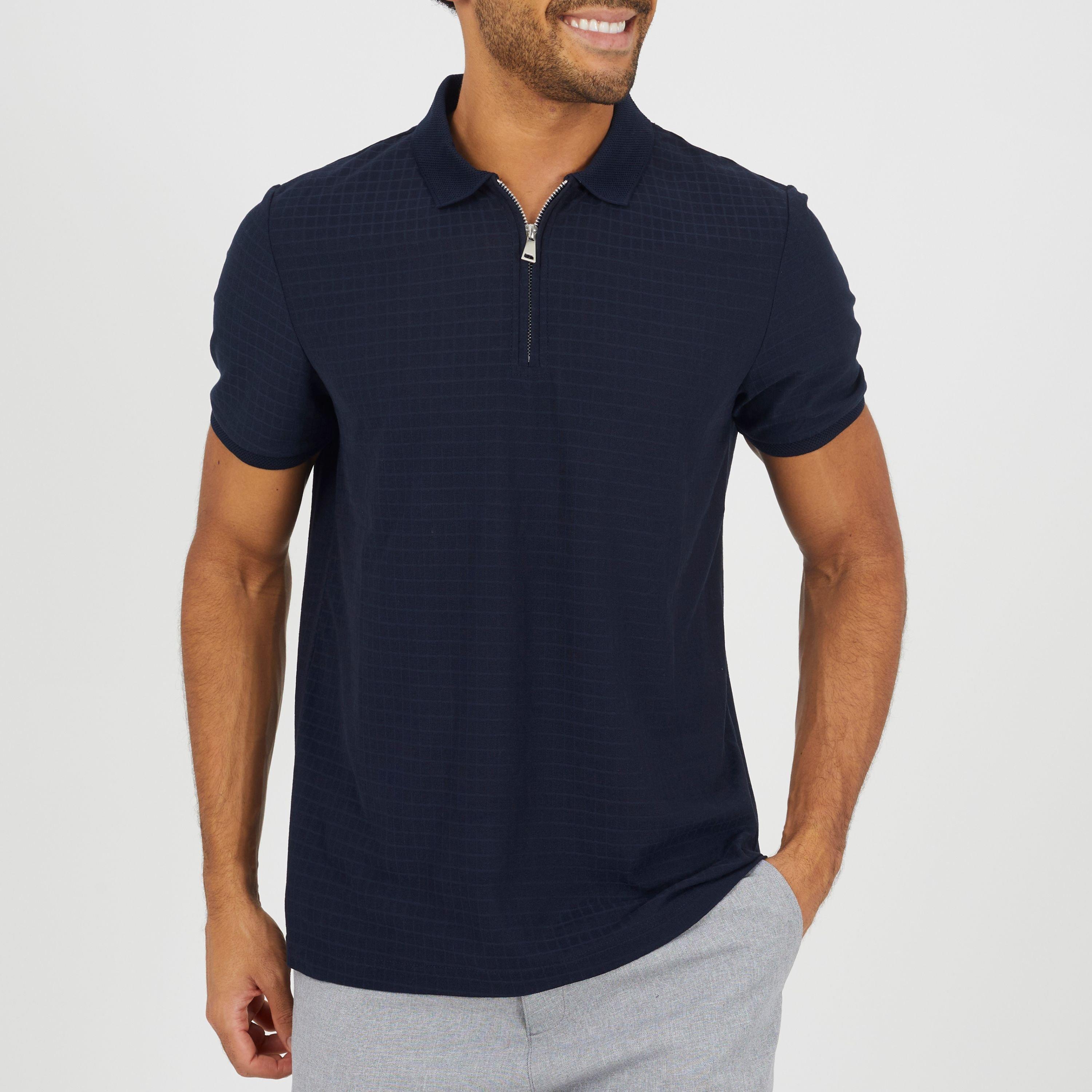 Navy - Brave Soul - Men's Short Sleeve Polo Shirt - 1