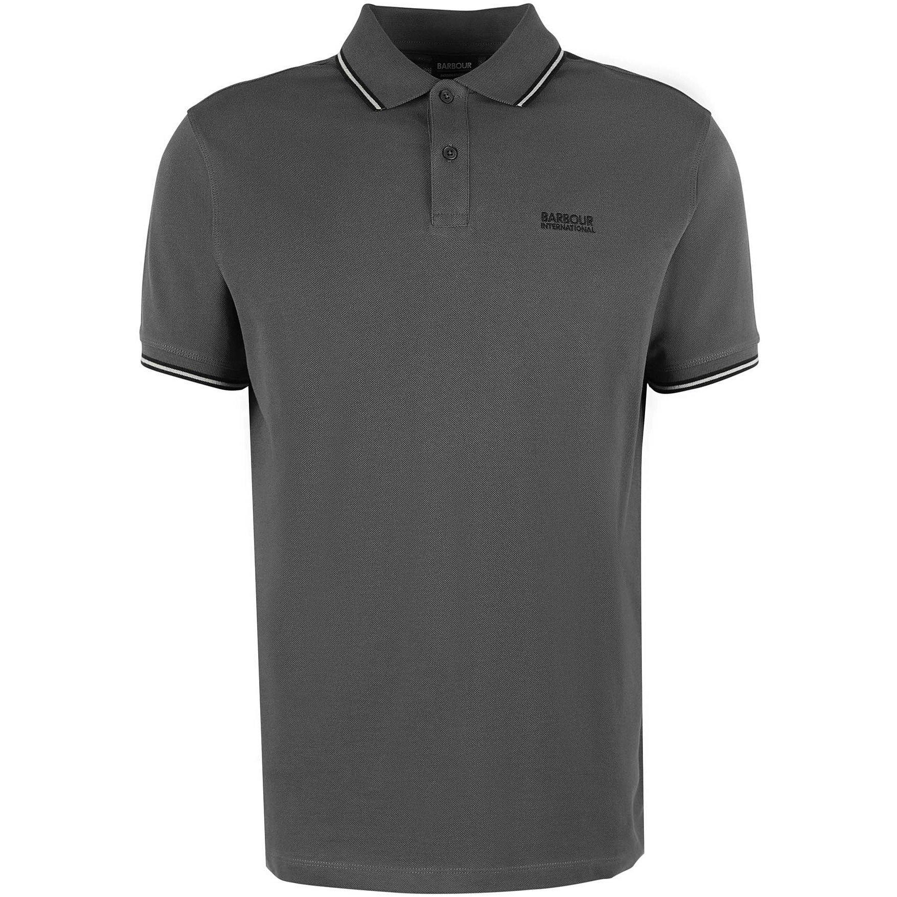 Asphalt CH52 - Barbour International - Mens Evan Polo Shirt - 7