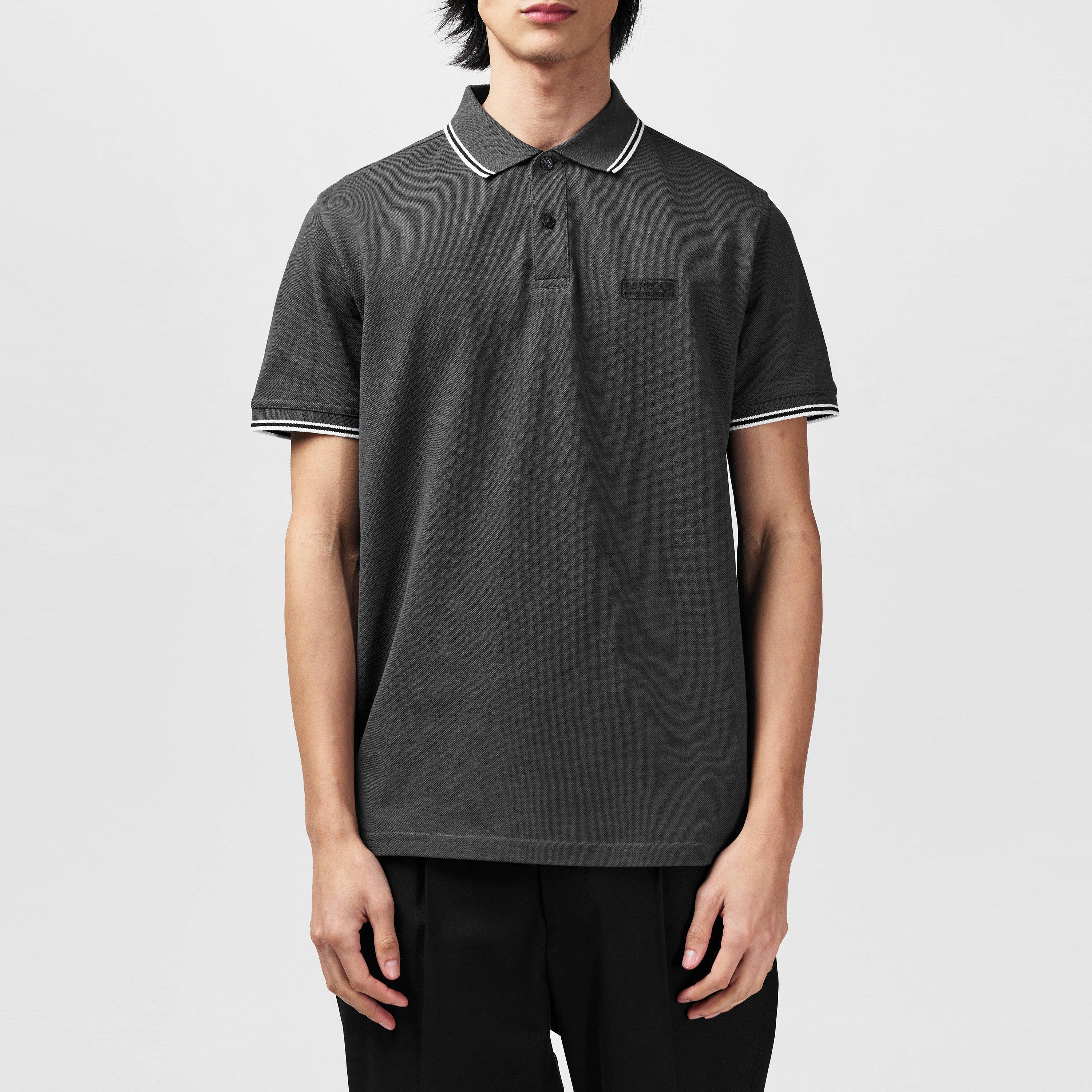 Asphalt CH52 - Barbour International - Mens Evan Polo Shirt - 3