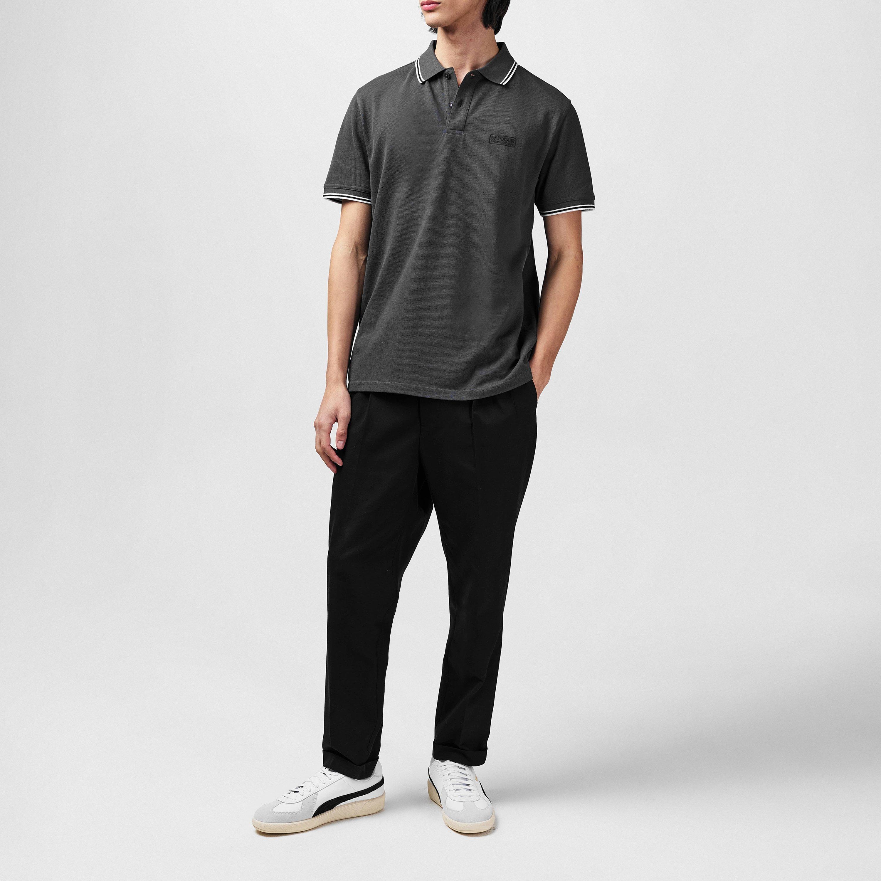 Asphalt CH52 - Barbour International - Mens Evan Polo Shirt - 6