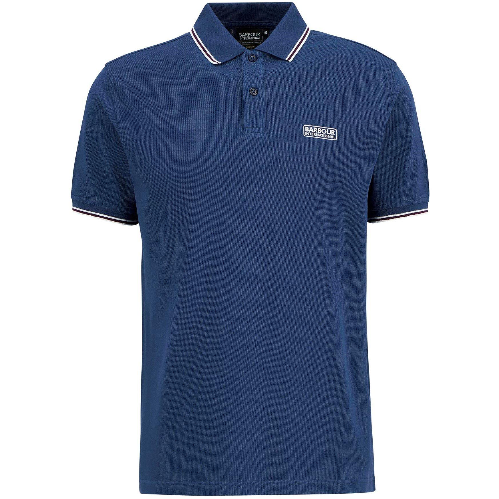 Barbour International Men's Evan Polo Shirt - Insig Blue Bu77 - L