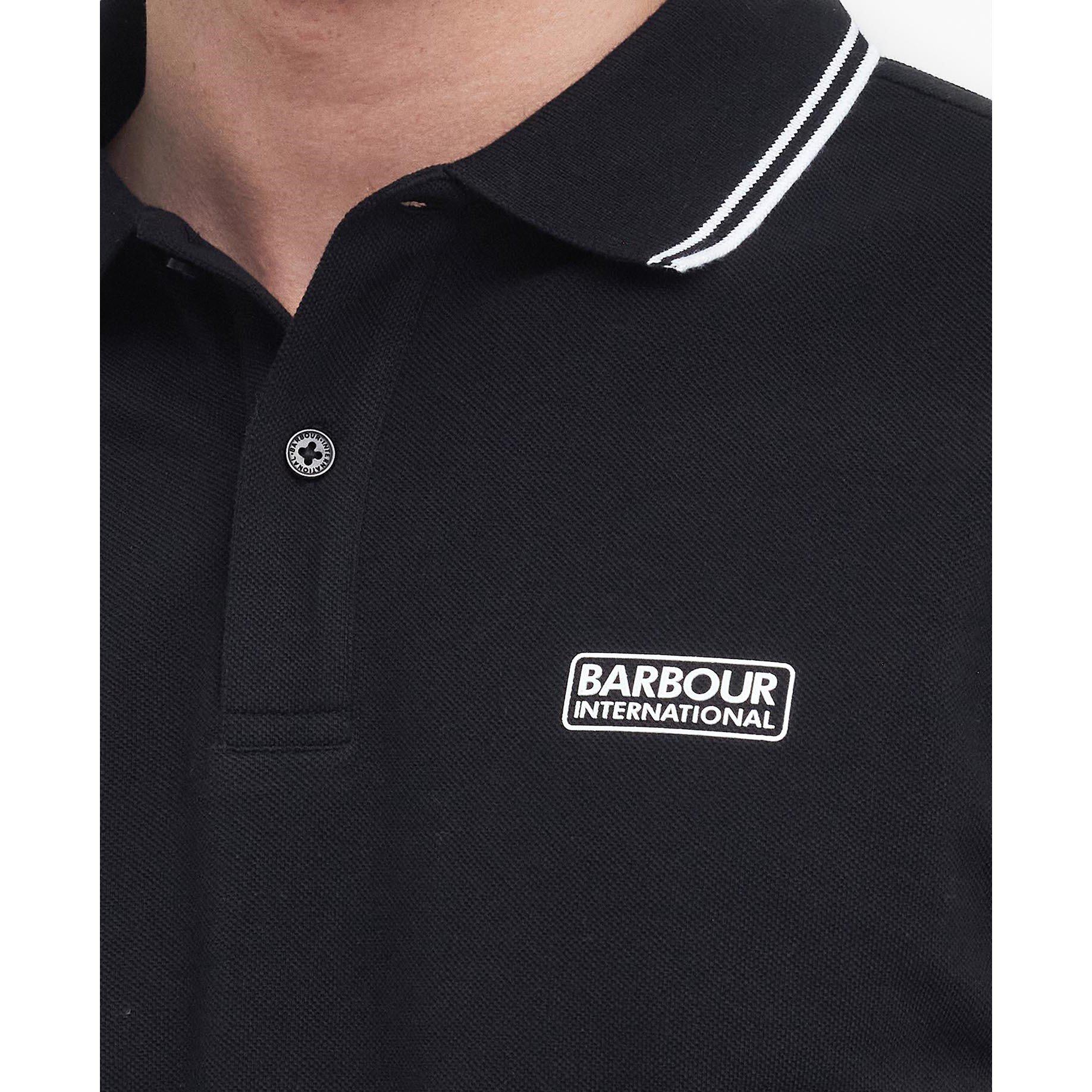 Black BK72 - Barbour International - Mens Evan Polo Shirt - 8