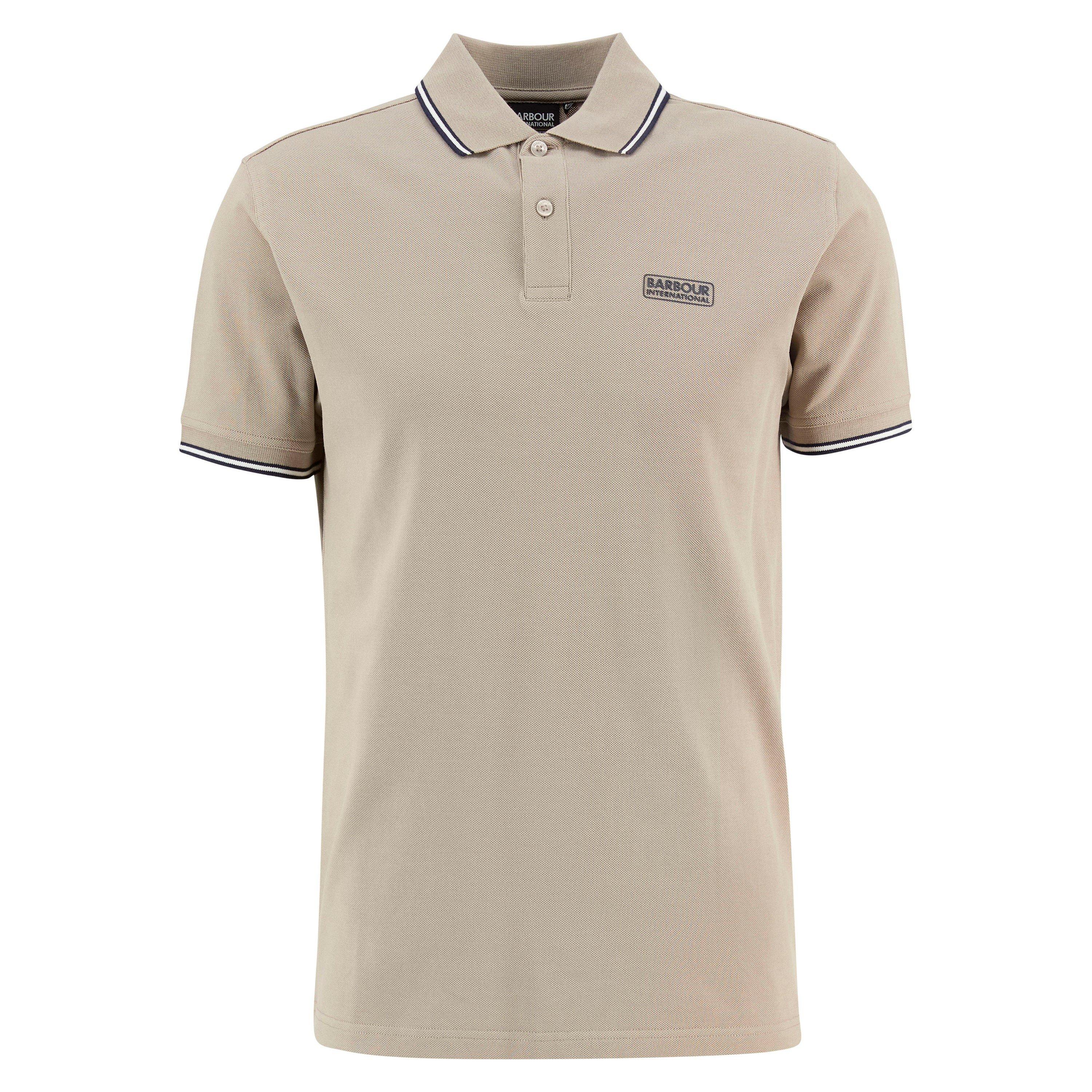 Barbour International Men's Evan Polo Shirt - Concrete Gy36 - M