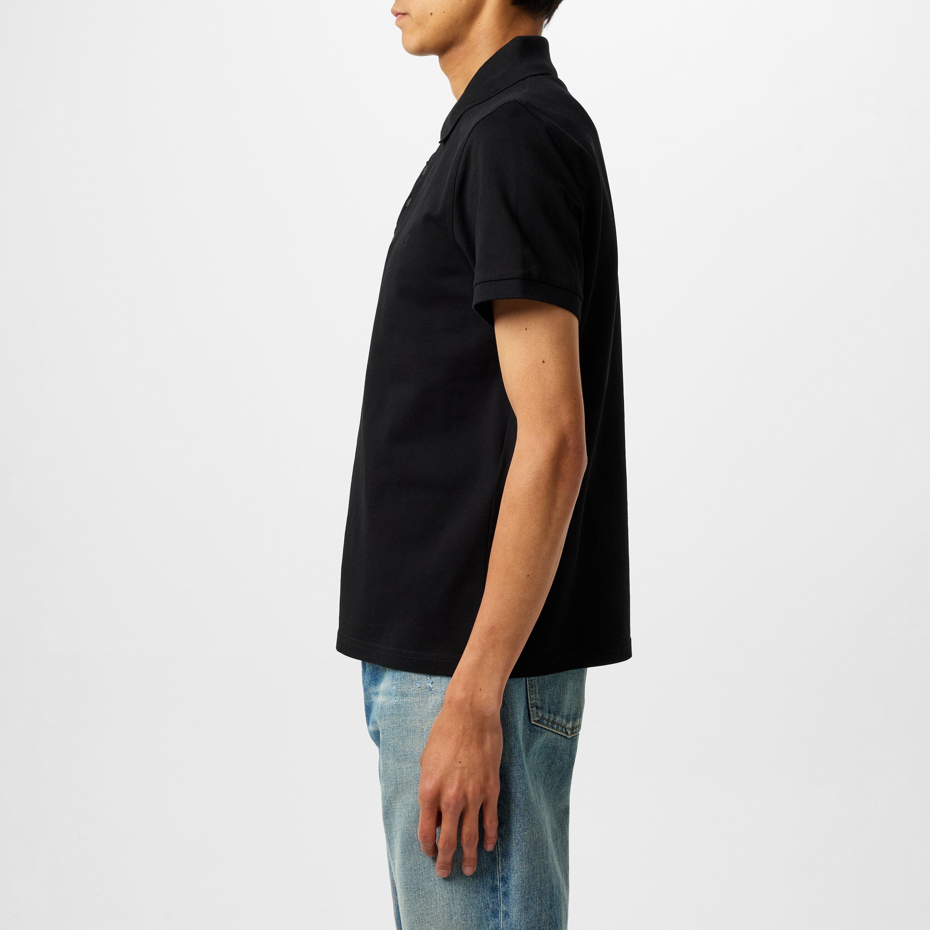 Noir - Saint Laurent - Cassandre Piqué Polo Shirt - 2