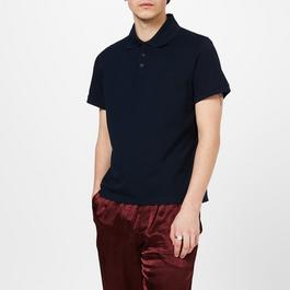 Saint Laurent Cassandre Piqué Polo Shirt