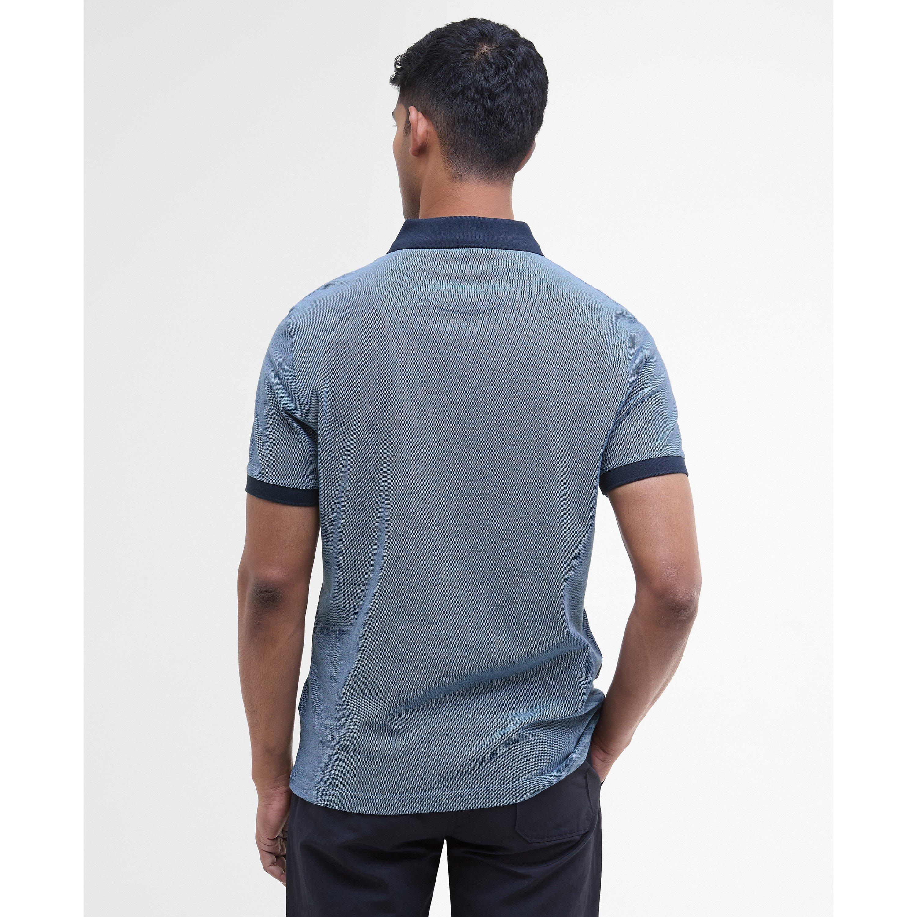 Navy NY91 - Barbour - Mens Sports Polo Mix Shirt - 3