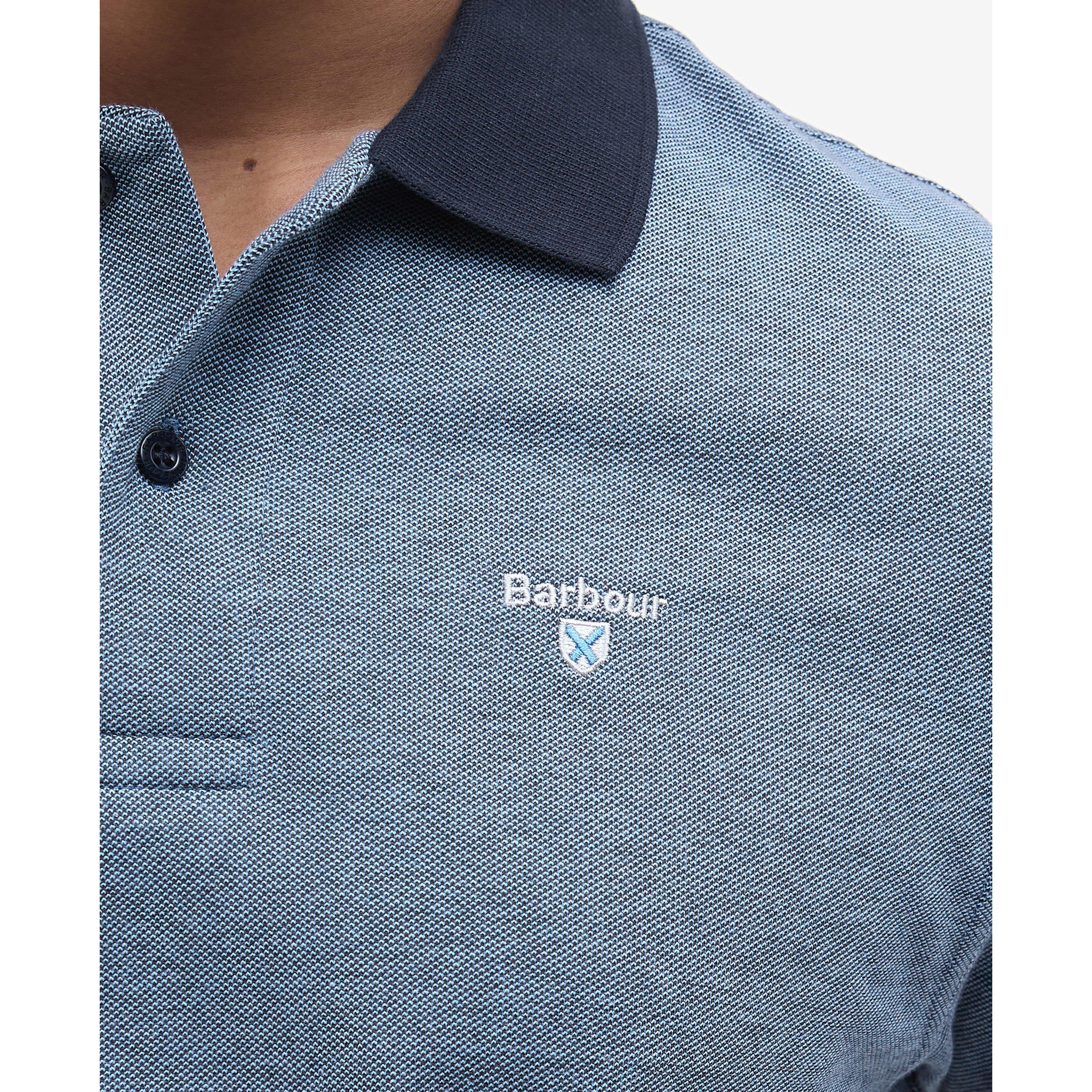 Navy NY91 - Barbour - Mens Sports Polo Mix Shirt - 5
